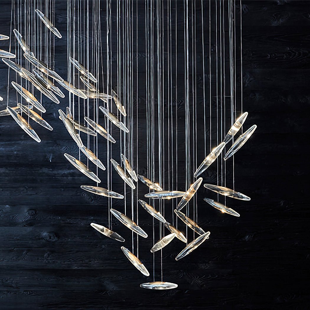 Armira Luxury Moonlight Whispers Glass Chandelier - Letslighting