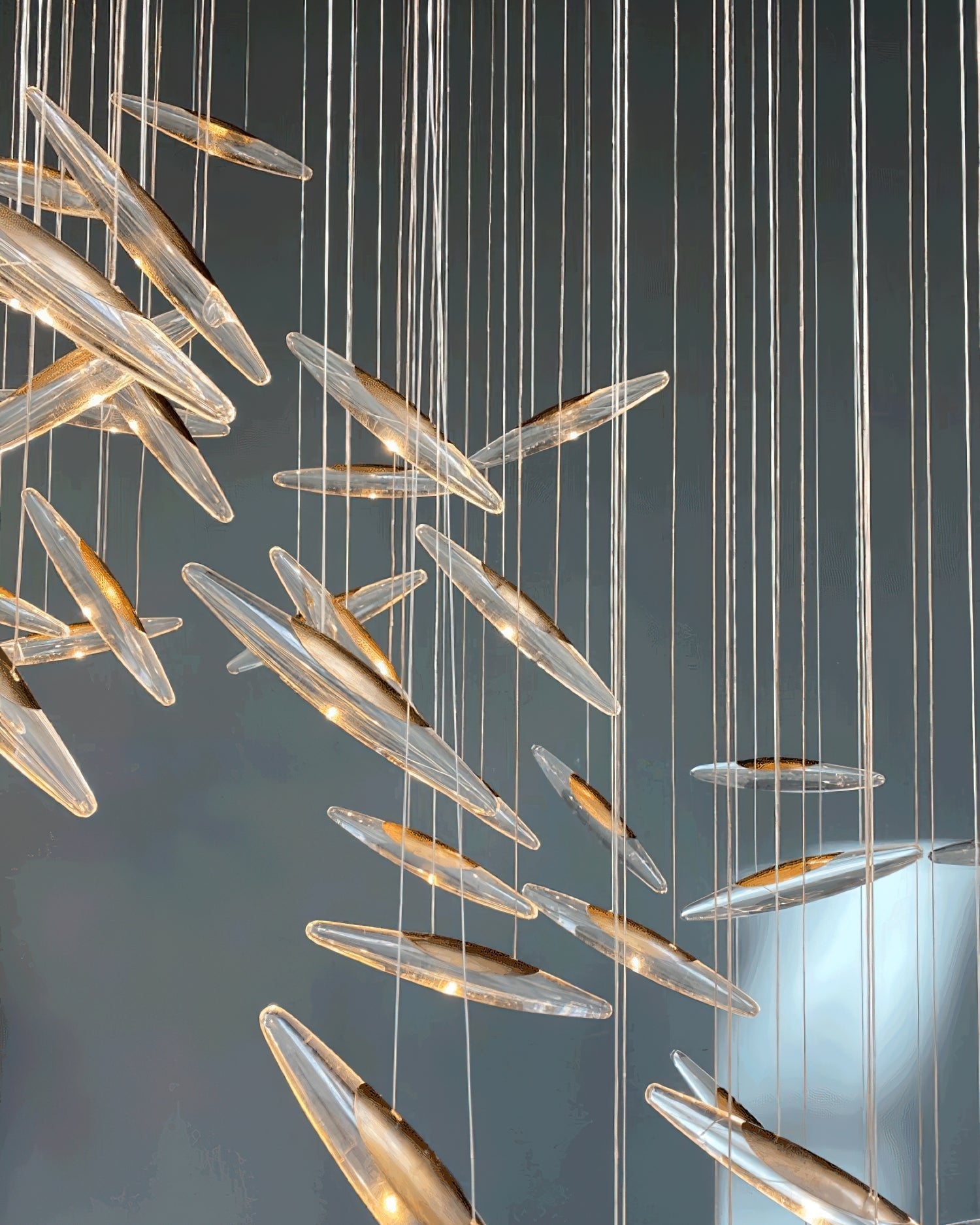 Armira Luxury Moonlight Whispers Glass Chandelier - Letslighting