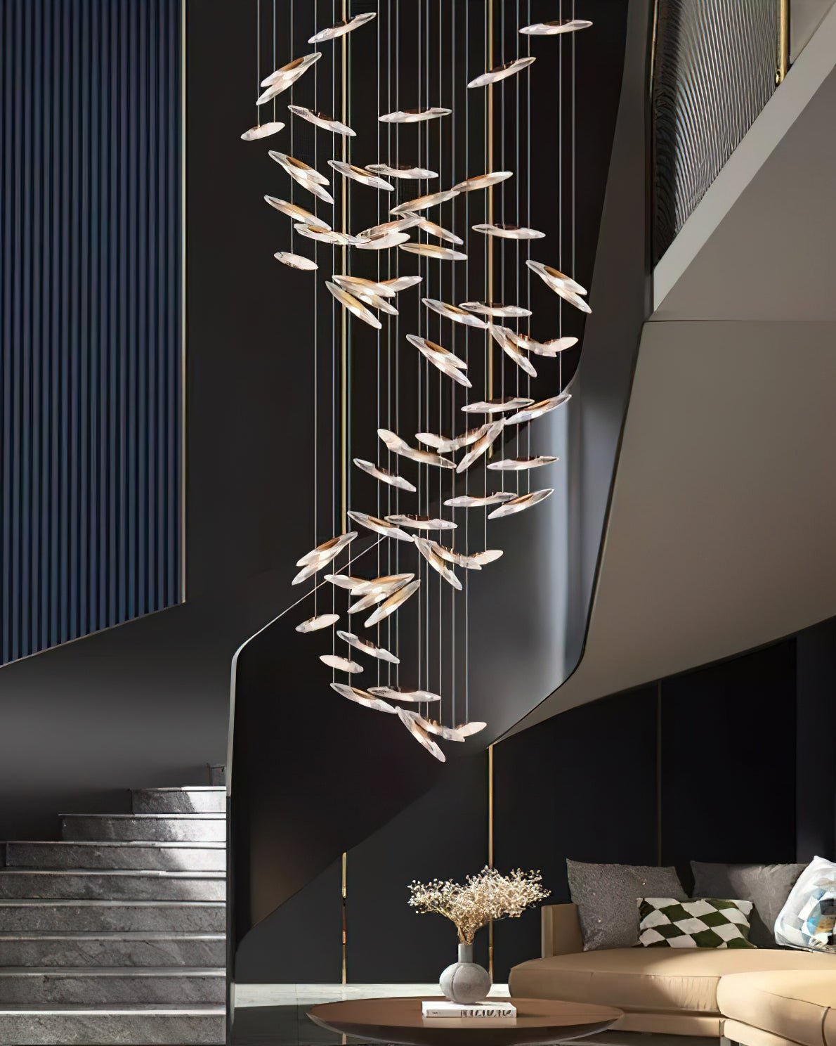 Armira Luxury Moonlight Whispers Glass Chandelier - Letslighting
