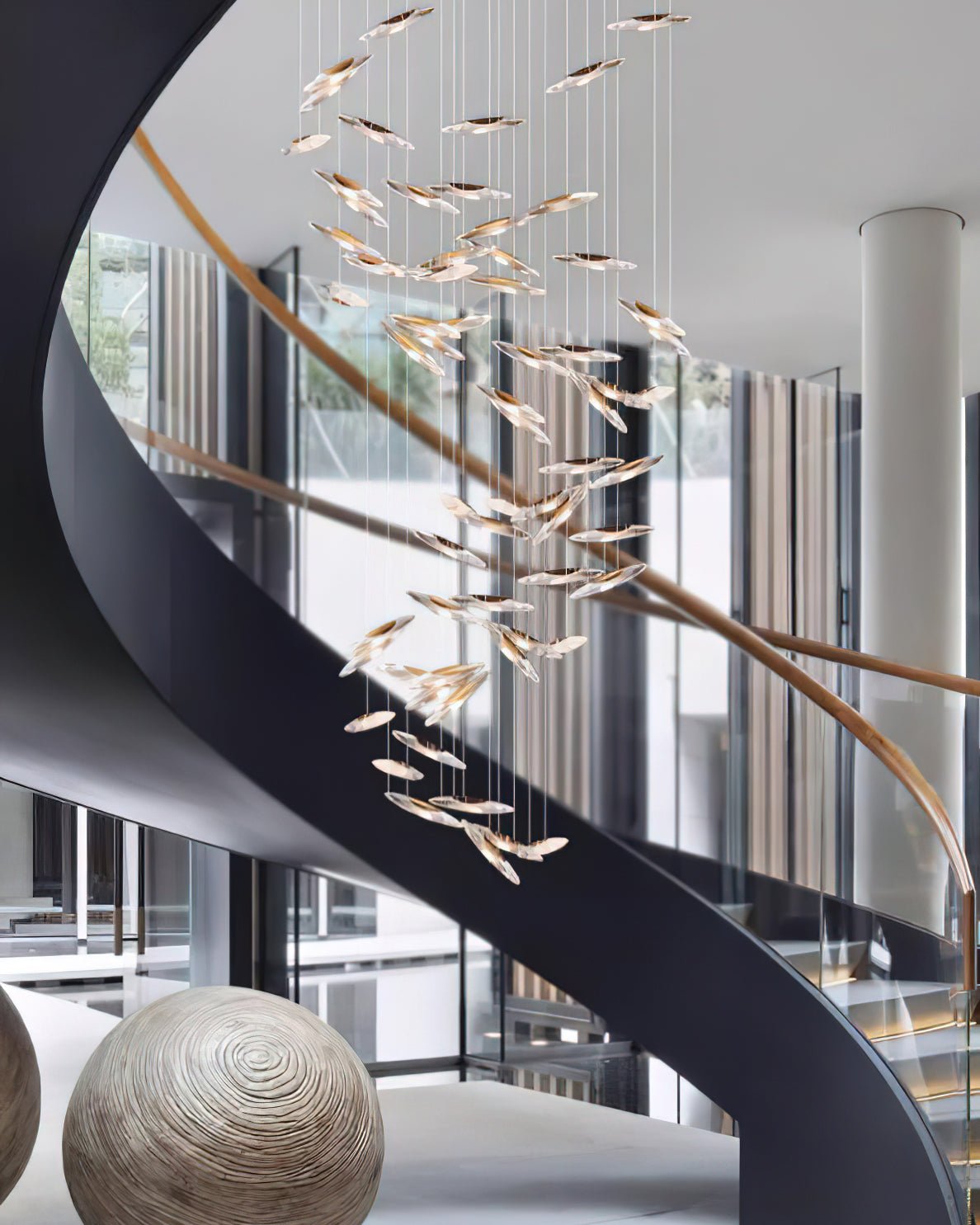 Armira Luxury Moonlight Whispers Glass Chandelier - Letslighting