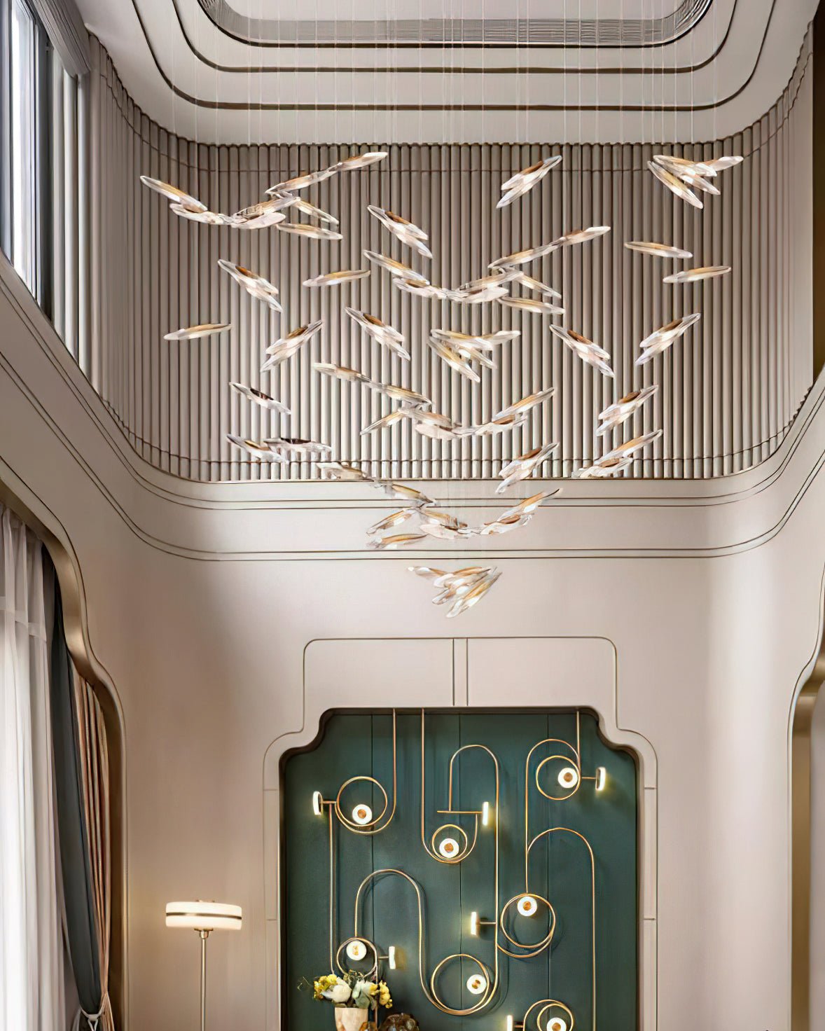 Armira Luxury Moonlight Whispers Glass Chandelier - Letslighting