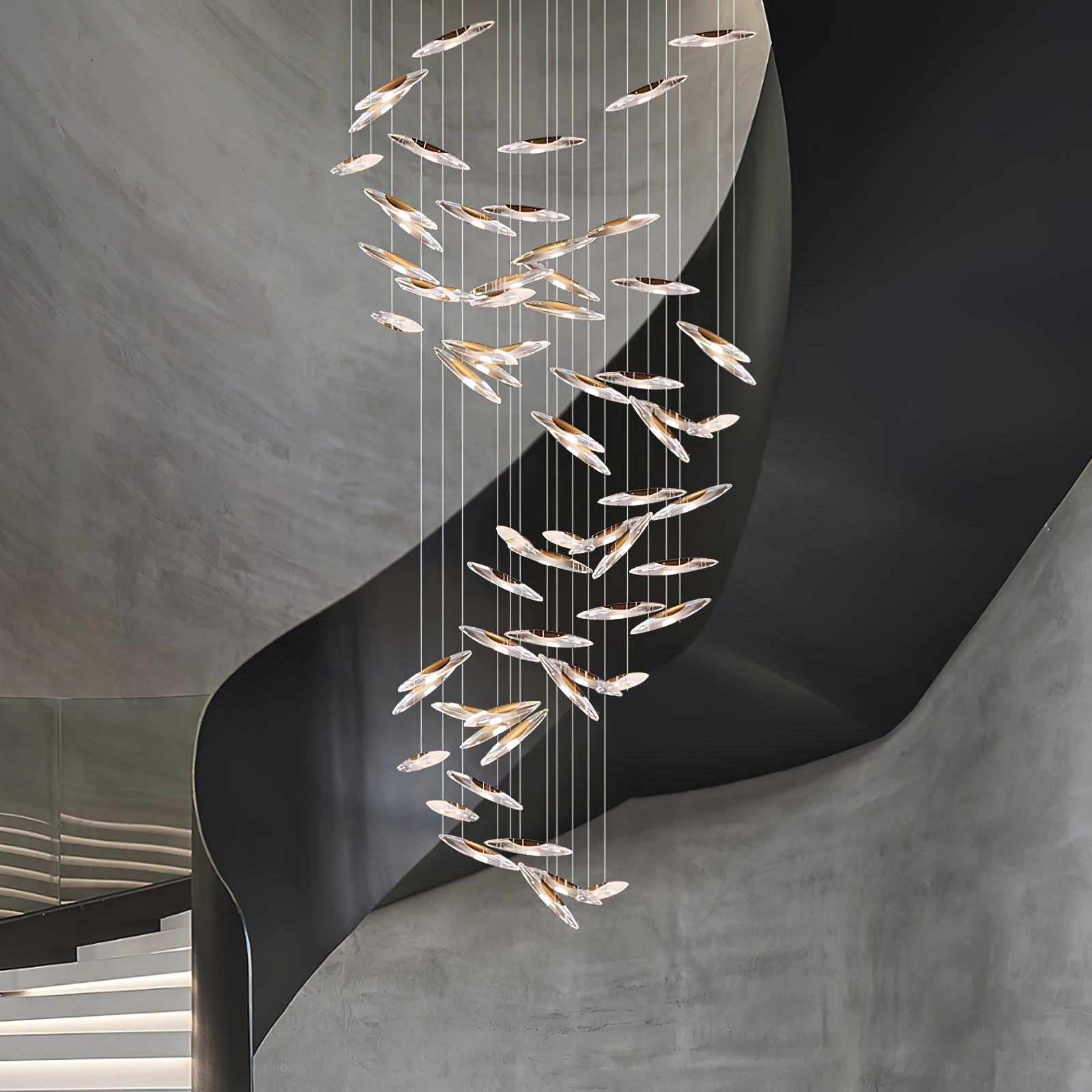 Armira Luxury Moonlight Whispers Glass Chandelier - Letslighting