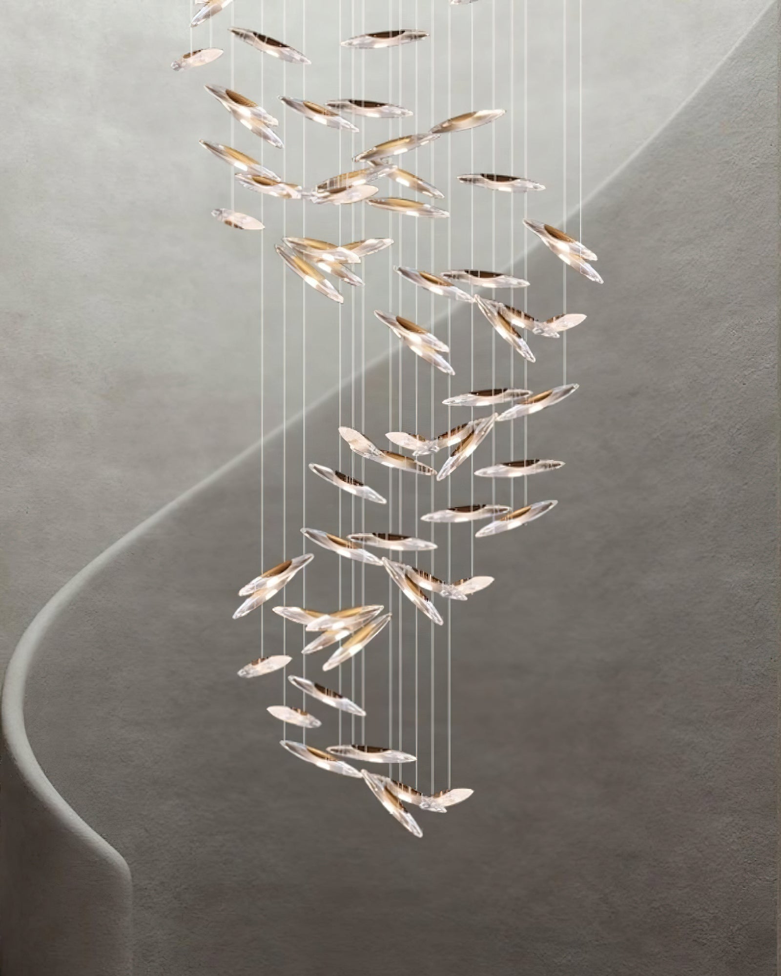 Armira Luxury Moonlight Whispers Glass Chandelier - Letslighting