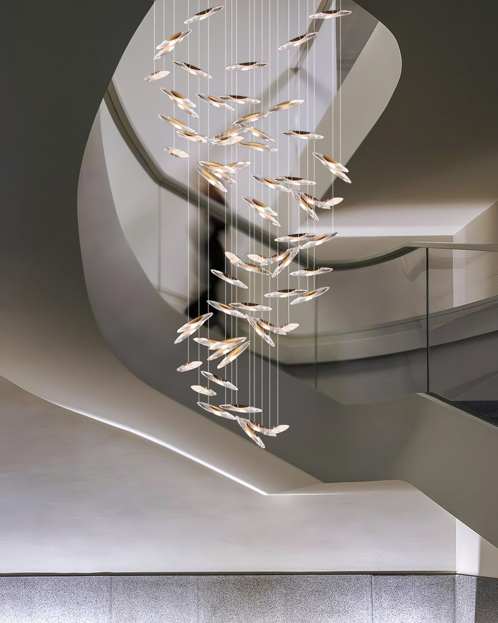 Armira Luxury Moonlight Whispers Glass Chandelier - Letslighting