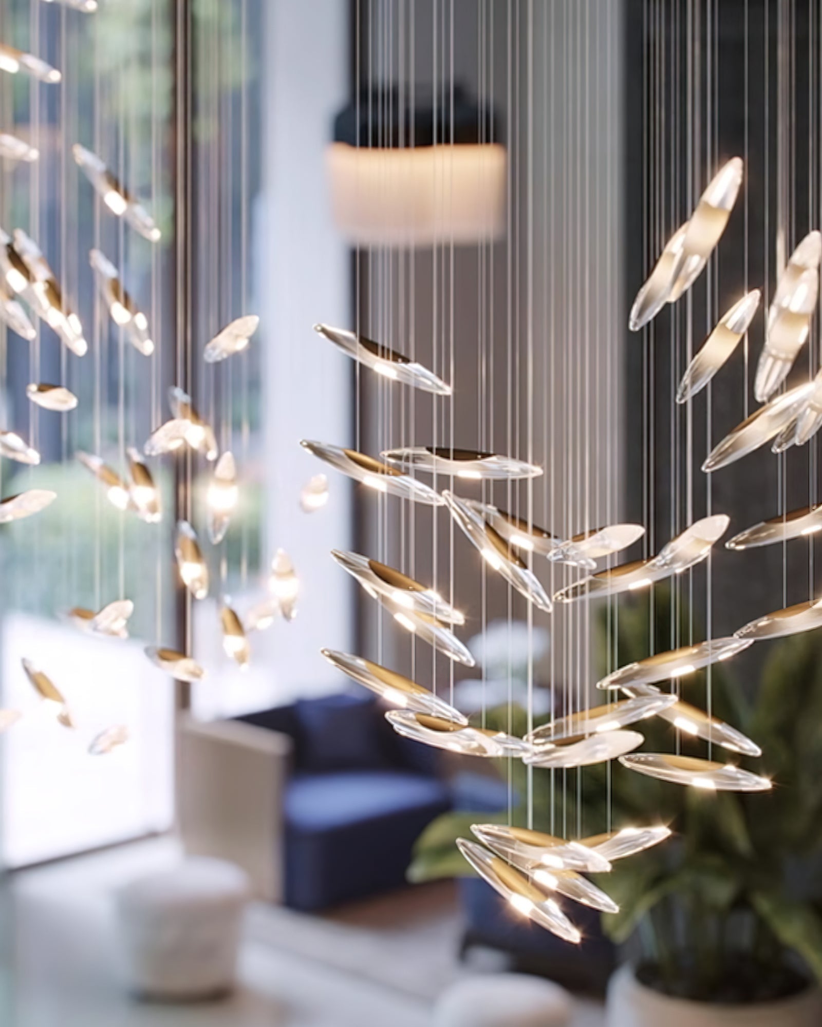 Armira Luxury Moonlight Whispers Glass Chandelier - Letslighting