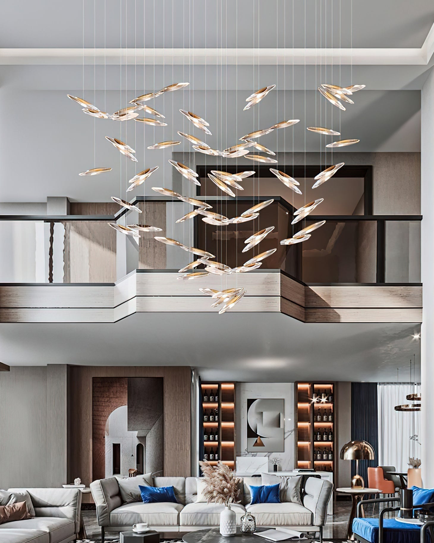 Armira Luxury Moonlight Whispers Glass Chandelier - Letslighting