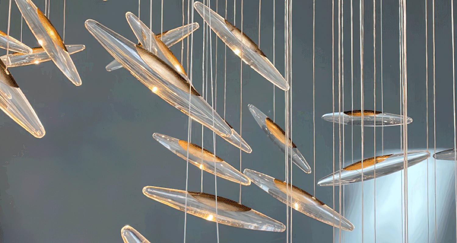 Armira Luxury Moonlight Whispers Glass Chandelier - Letslighting