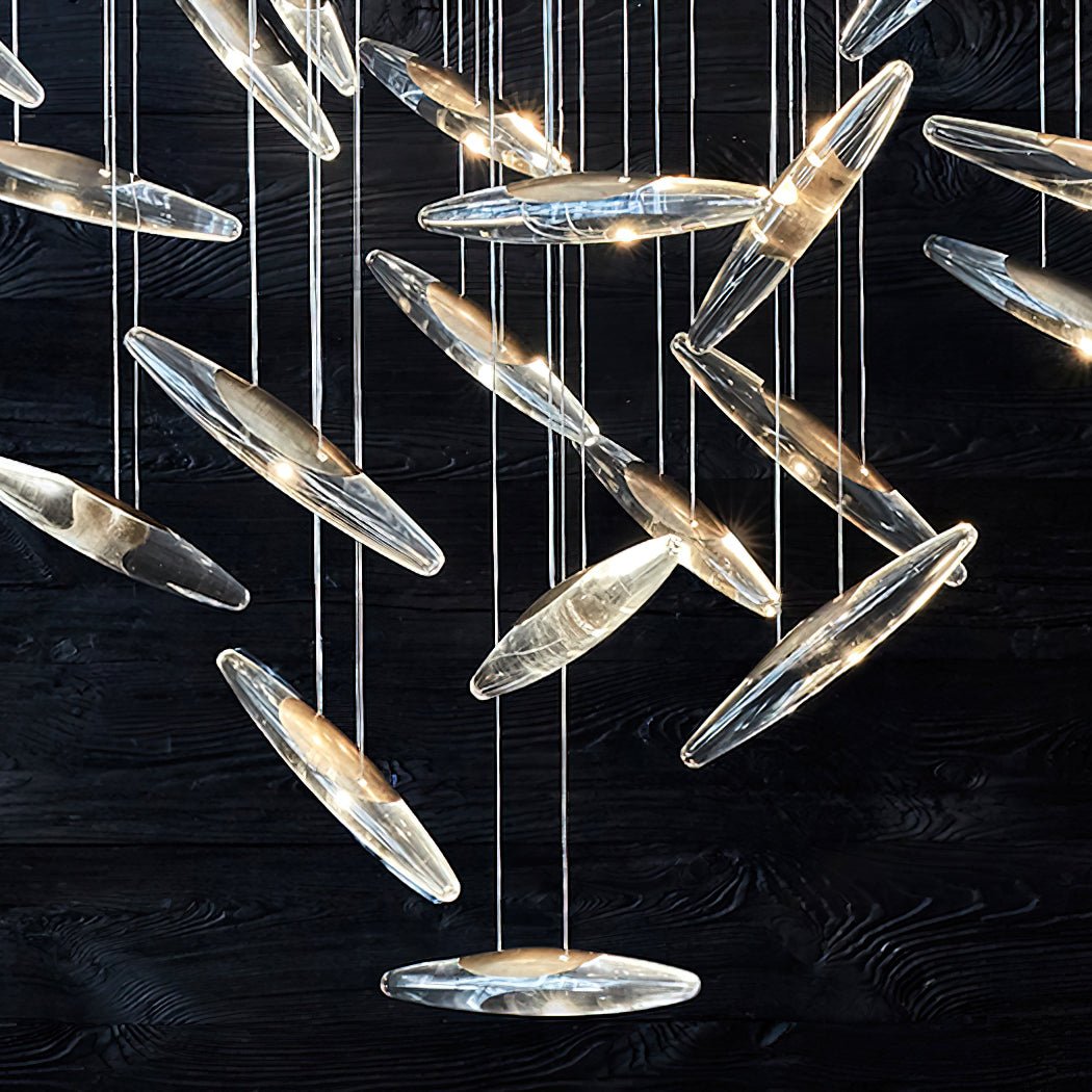 Armira Luxury Moonlight Whispers Glass Chandelier - Letslighting