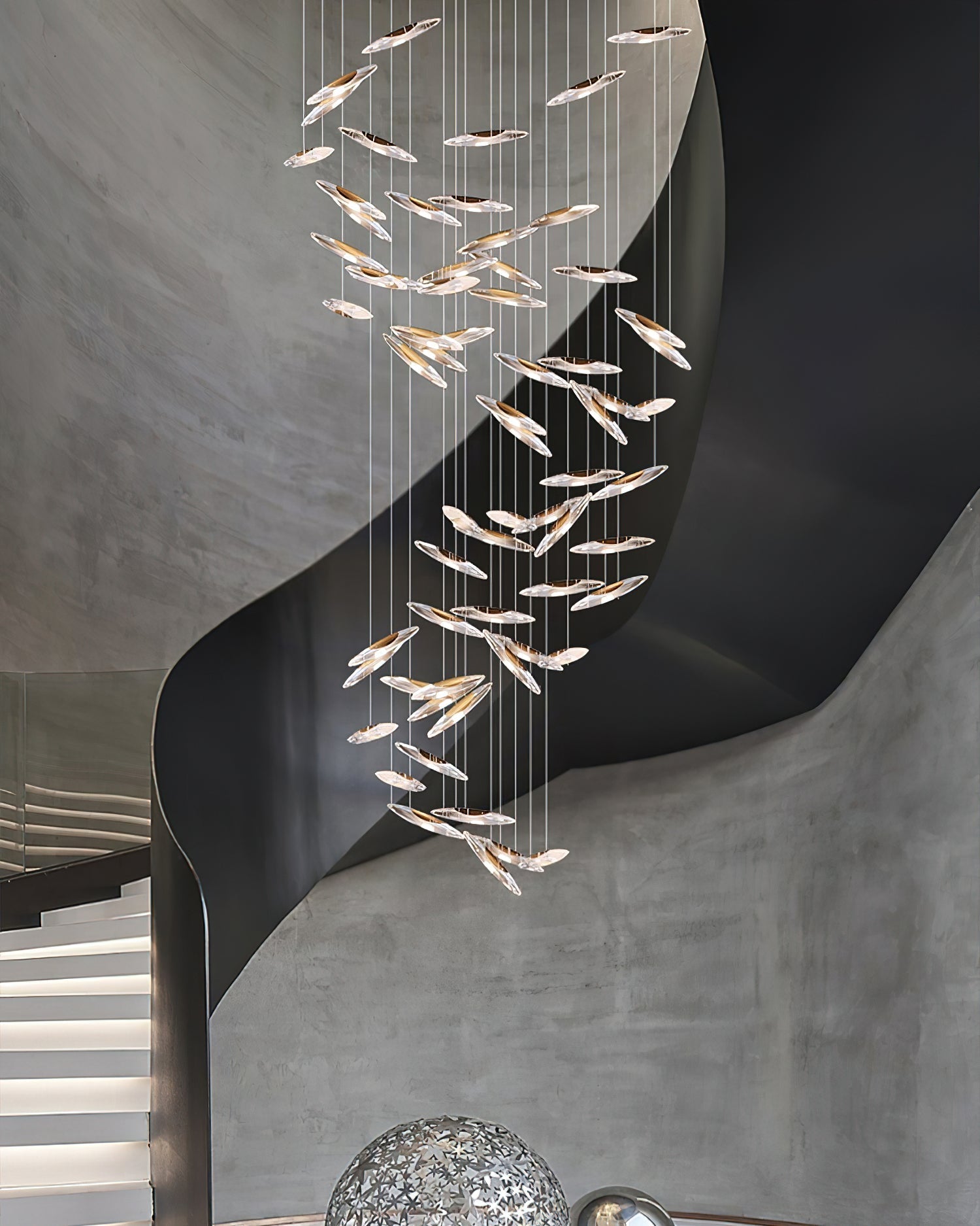Armira Luxury Moonlight Whispers Glass Chandelier - Letslighting