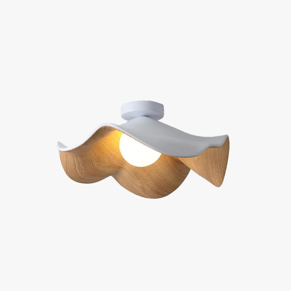 Muto Ceiling Light Wood Black&White