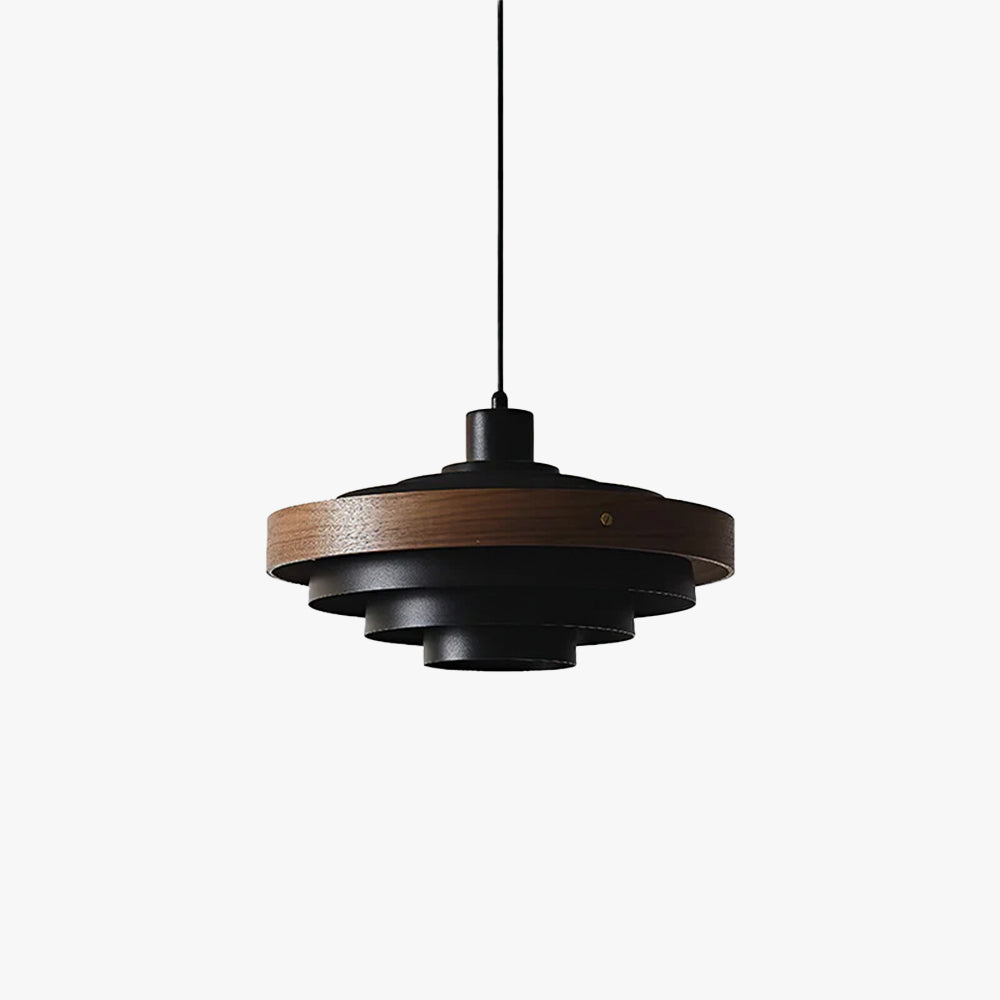 Muto Modern Round Pendant Light Wood - Letslighting