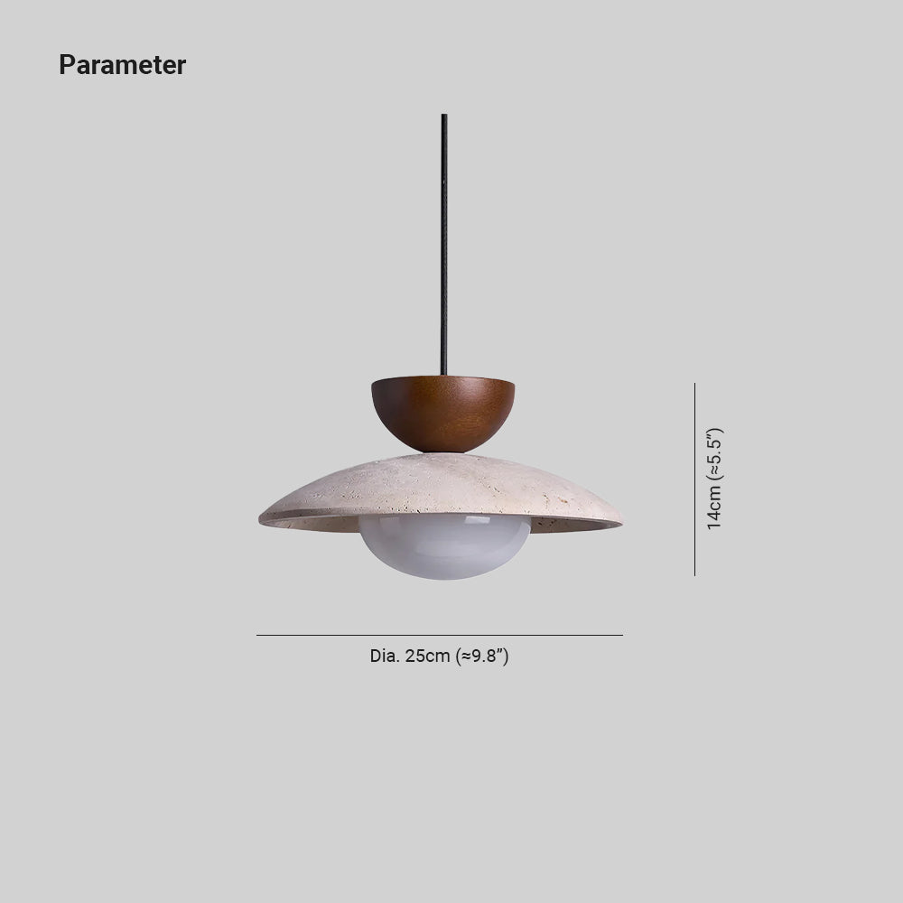 Ritta Modern Natural Travertine Pendant Lights - Letslighting