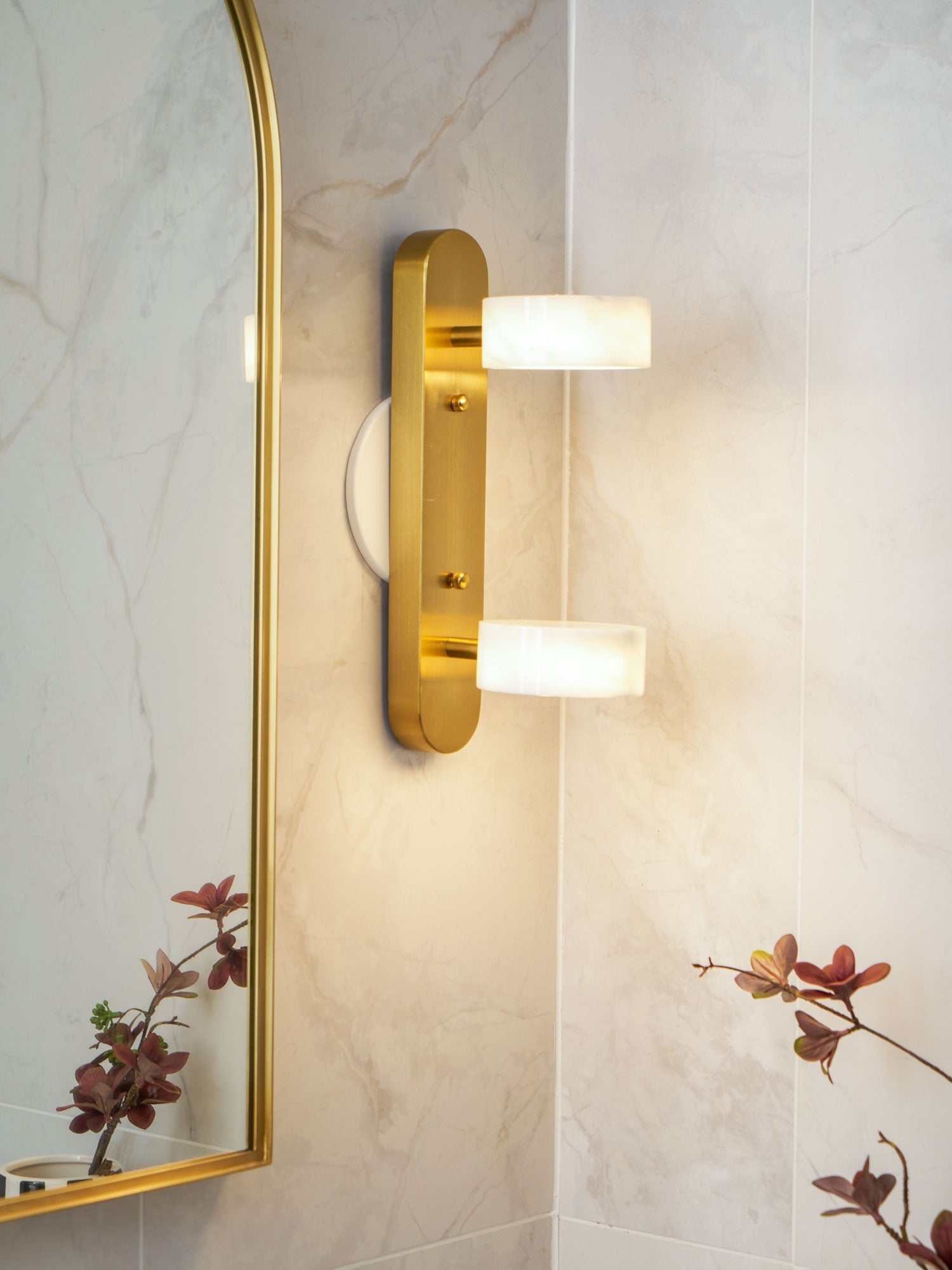 Orshaa Linear Travertine Vanity Light - Letslighting