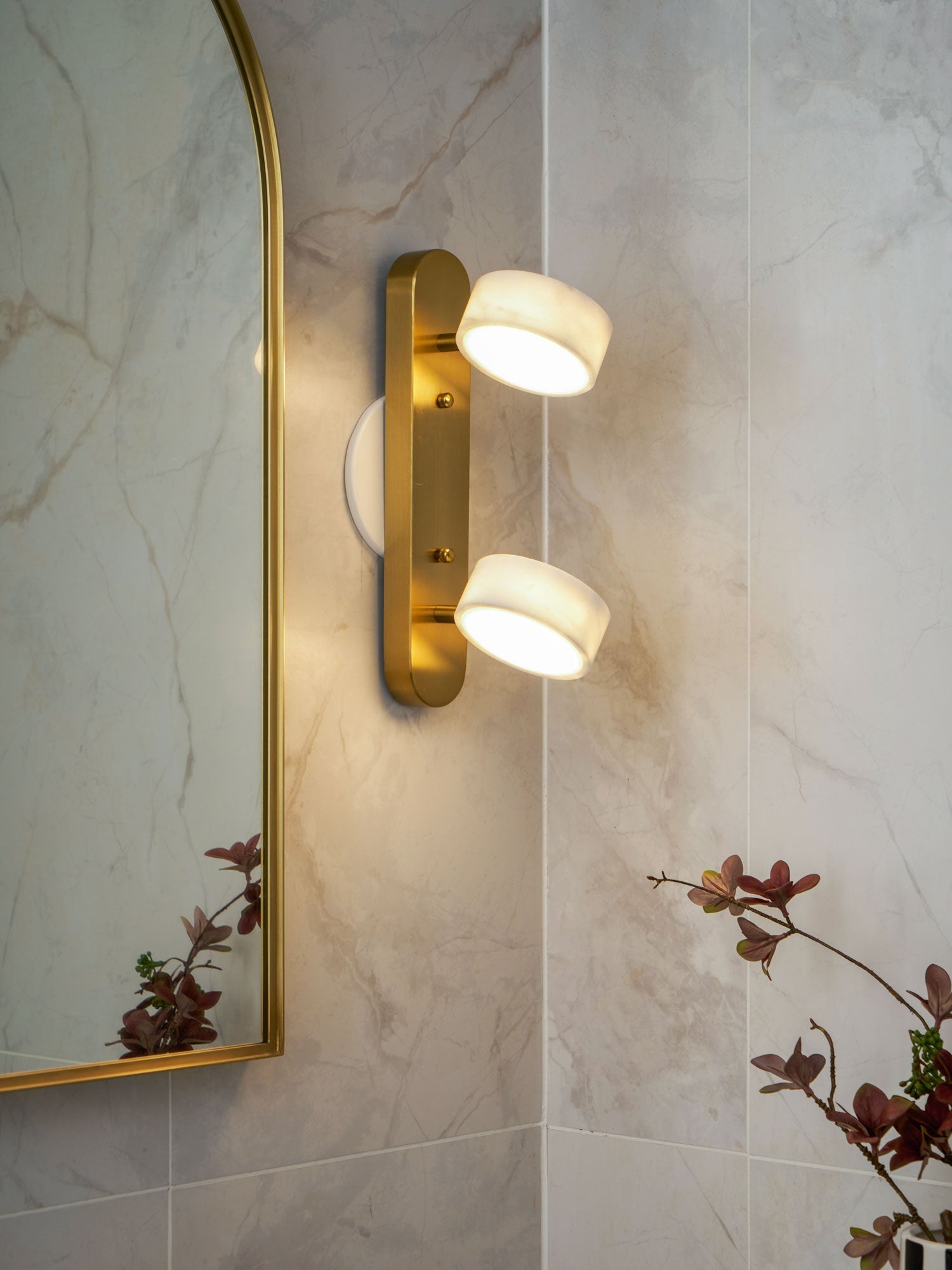 Orshaa Linear Travertine Vanity Light - Letslighting