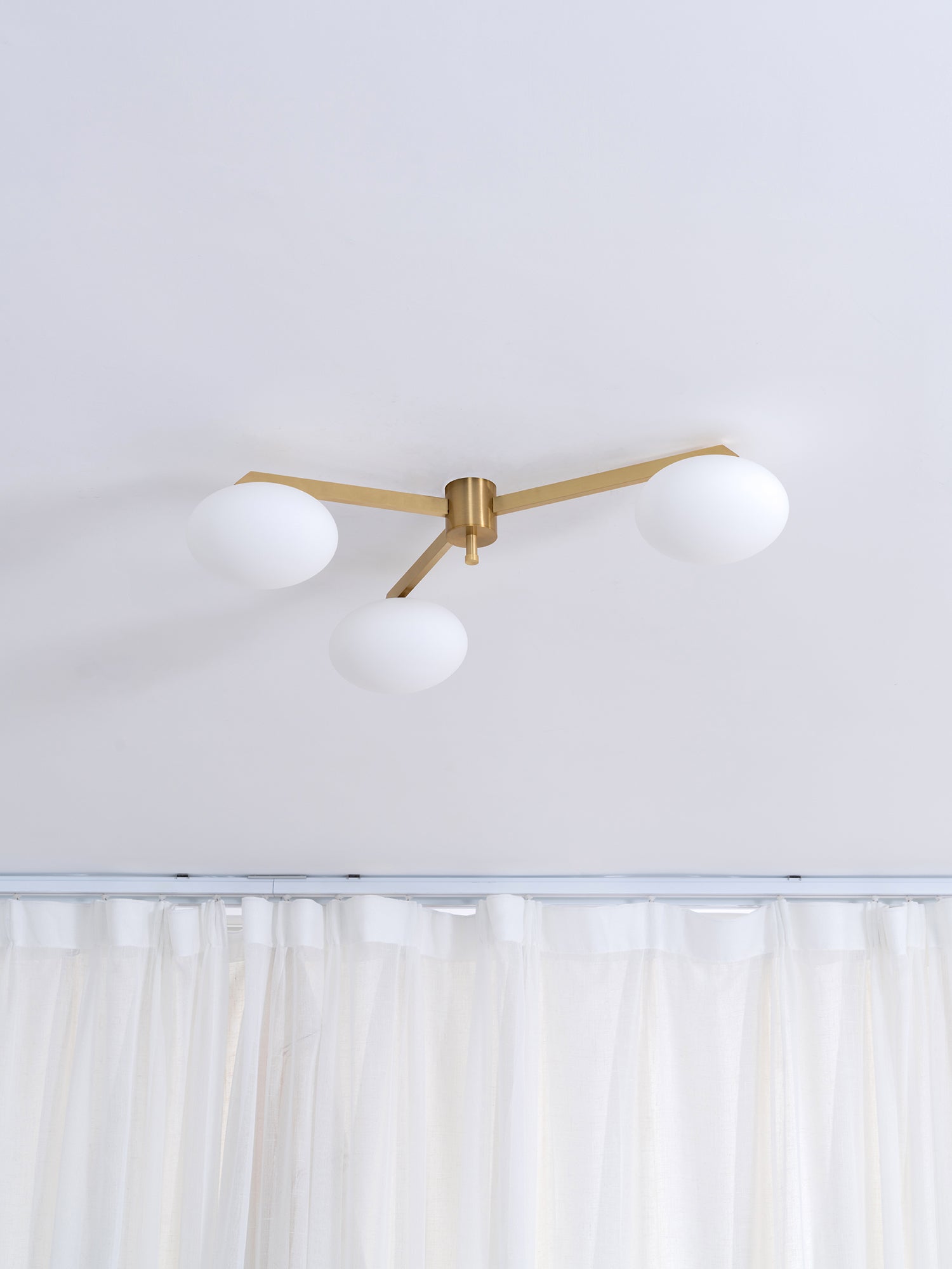 Alby Ceiling Lamp Modern Brass Flush Mount Light - Letslighting