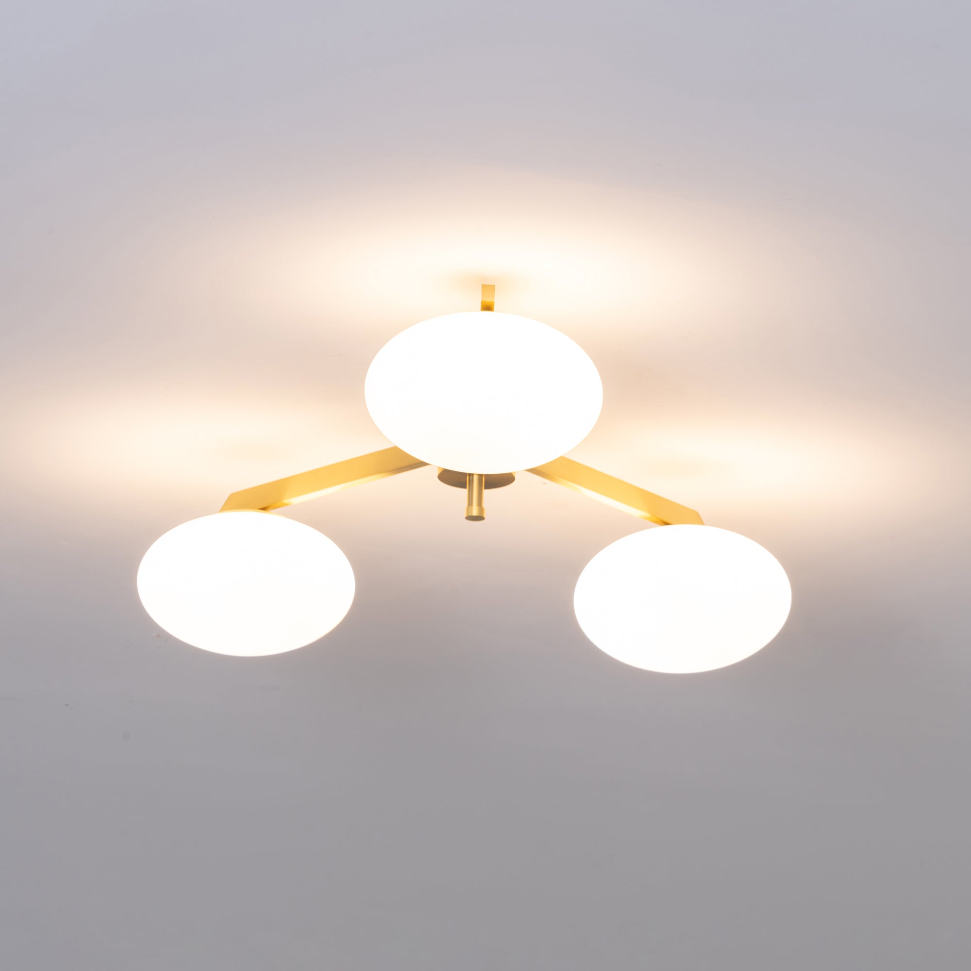 Alby Ceiling Lamp Modern Brass Flush Mount Light - Letslighting