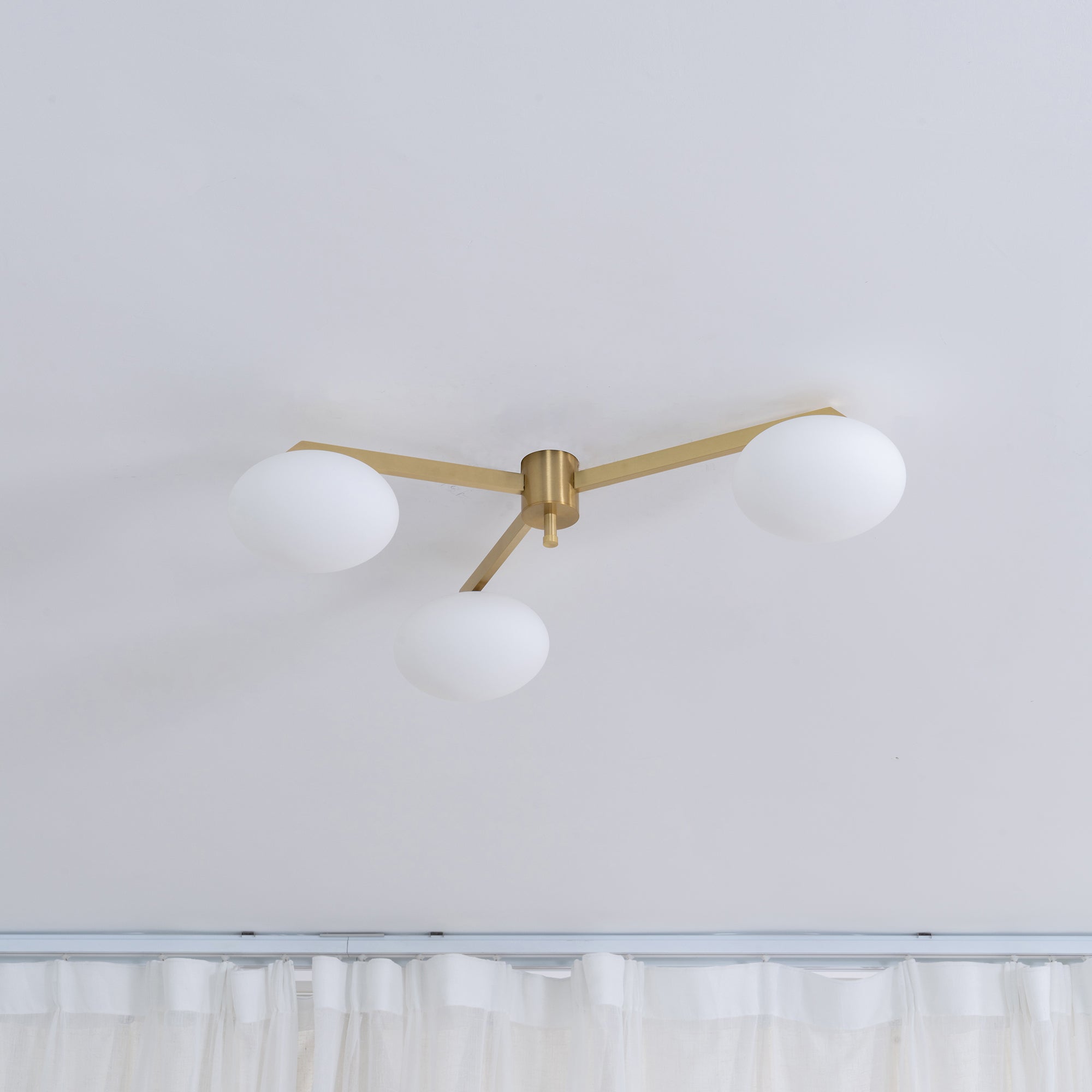 Alby Ceiling Lamp Modern Brass Flush Mount Light - Letslighting