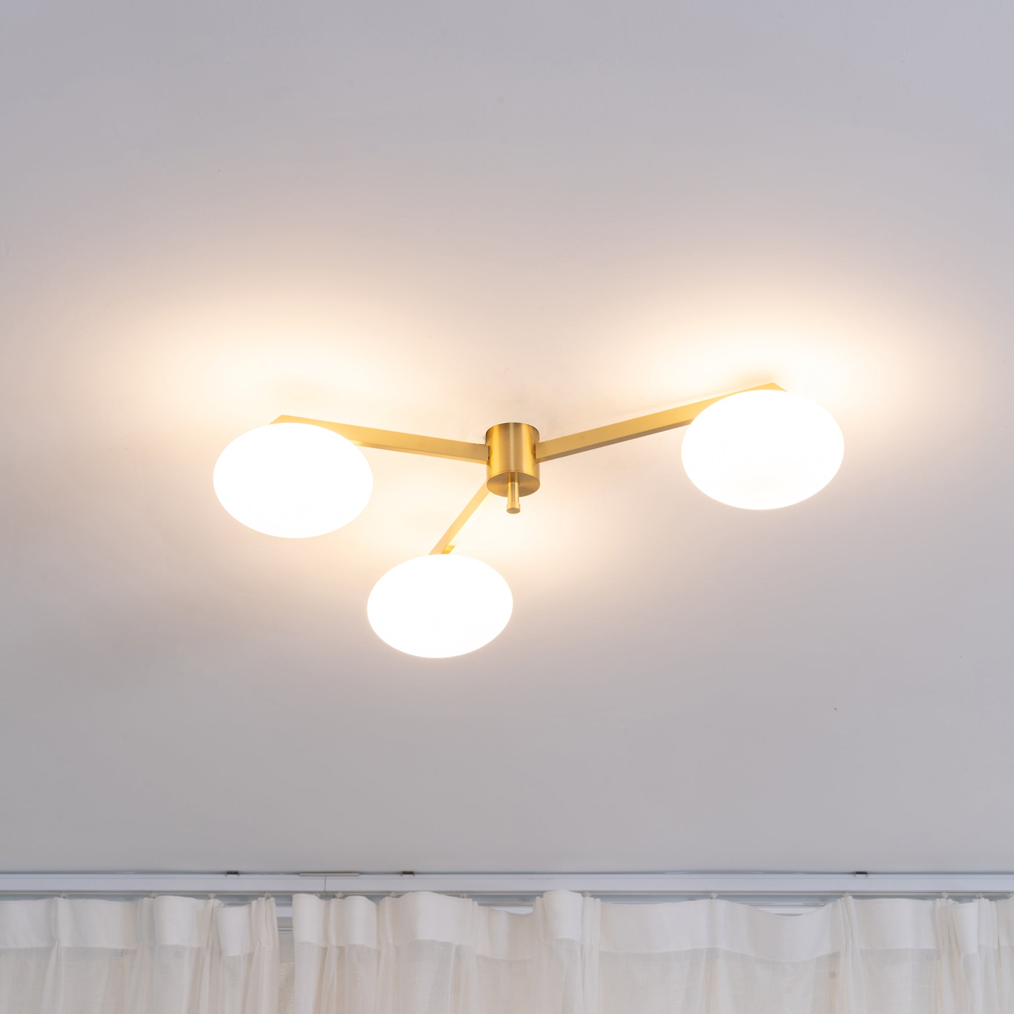 Alby Ceiling Lamp Modern Brass Flush Mount Light - Letslighting