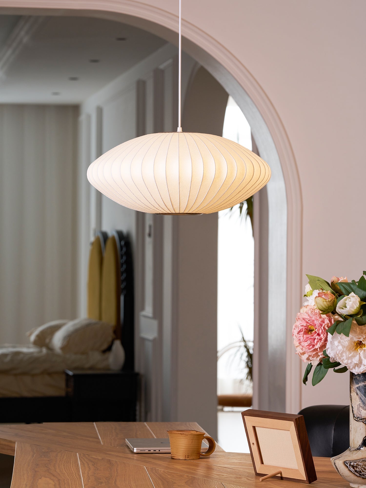 Nebula Bubble Mulberry Silk Pendant Lamp - Letslighting