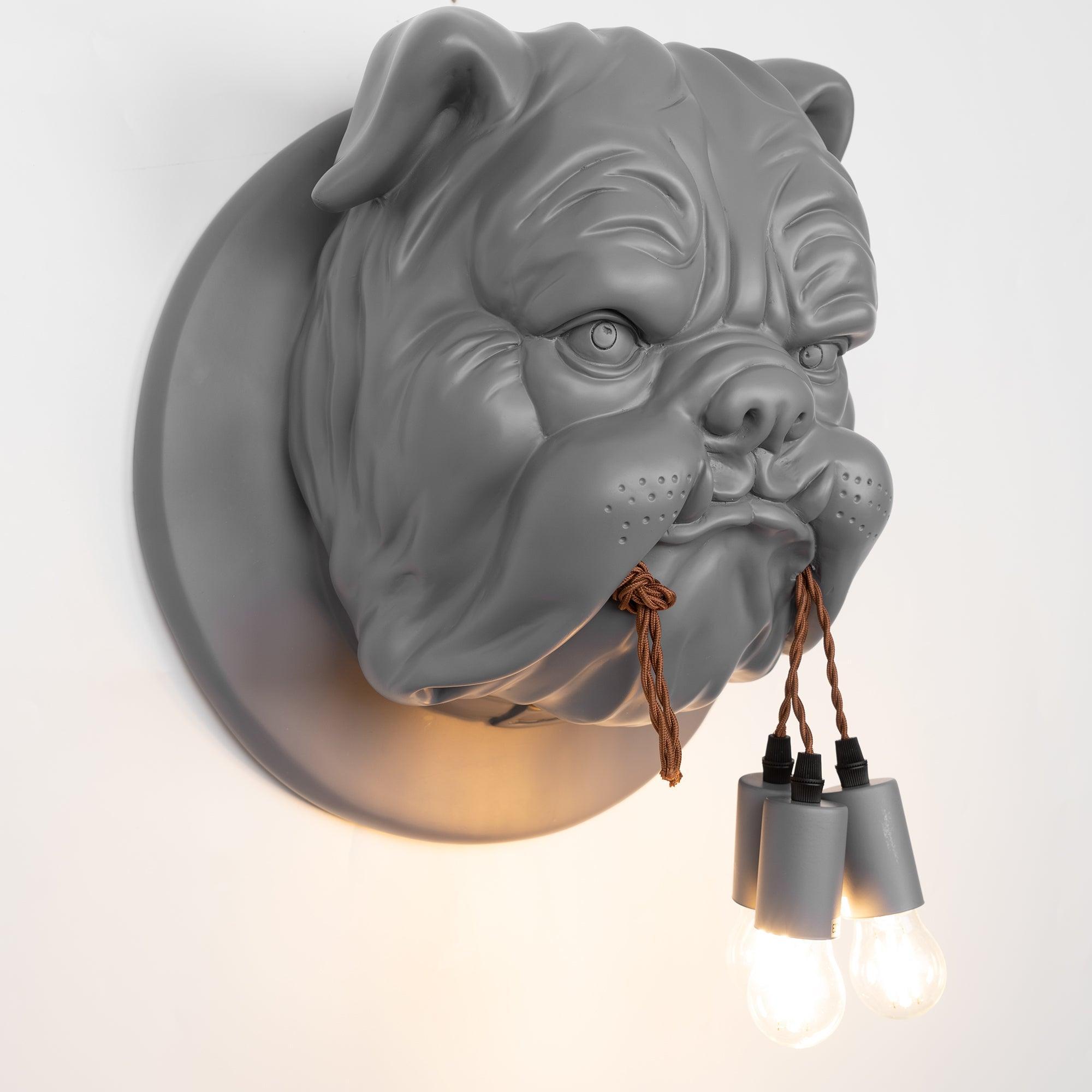 Lustra Wall Lamp Bulldog Sculpture Whimsical - Letslighting