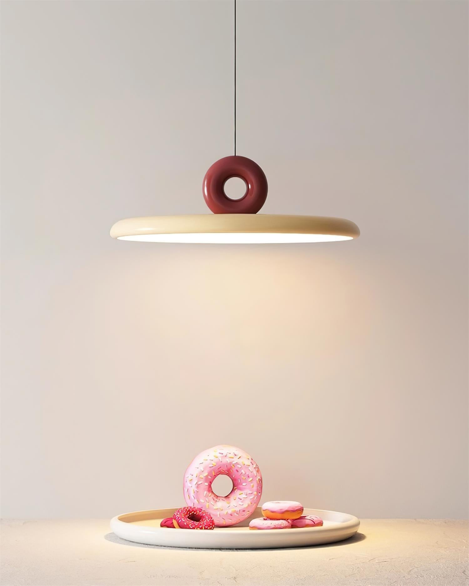 Pendant Lamp Acrylic Disc with Loop Detail Ambient Minimalist - Letslighting