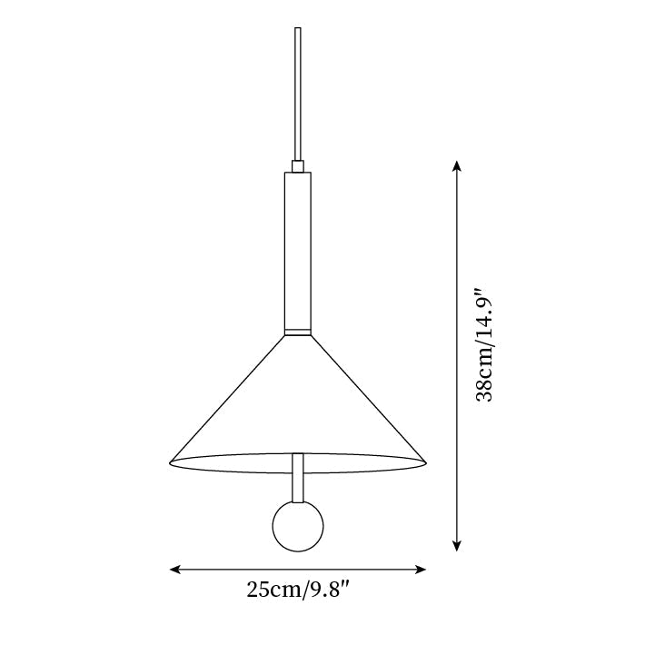 Veyra Cone Pendant Light - Letslighting