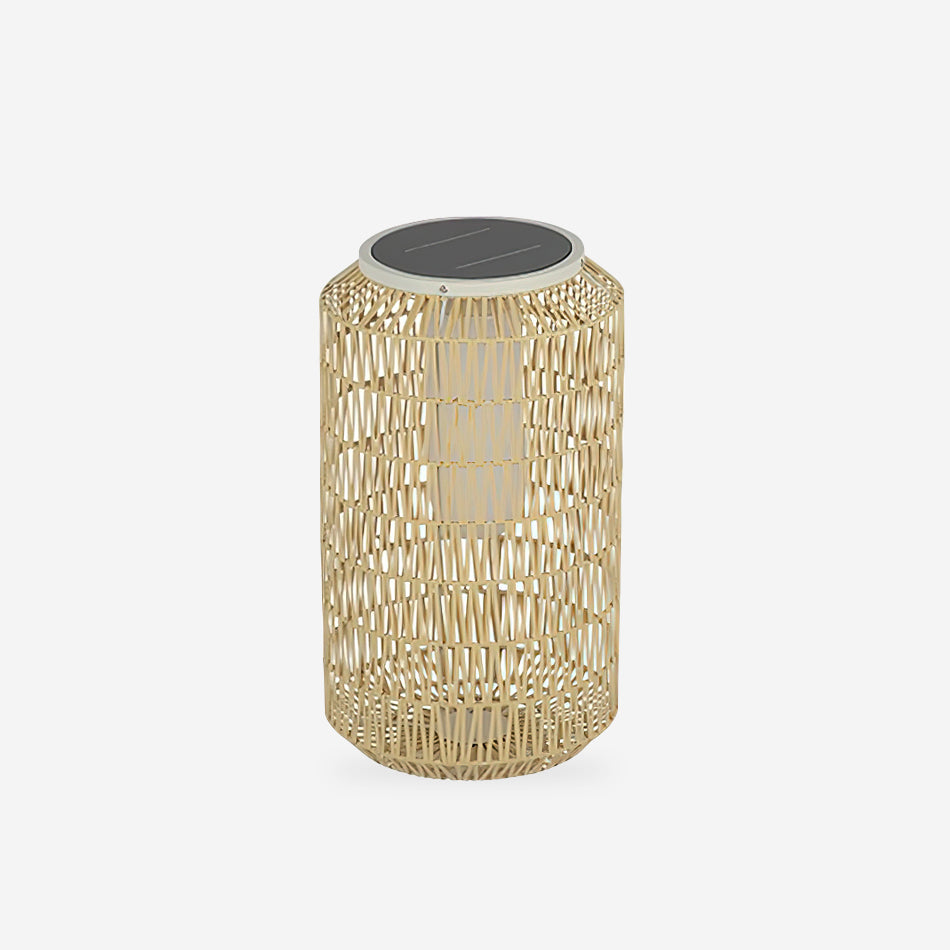 Danya Outdoor Lamp Rattan Cylinder Solar - Letslighting