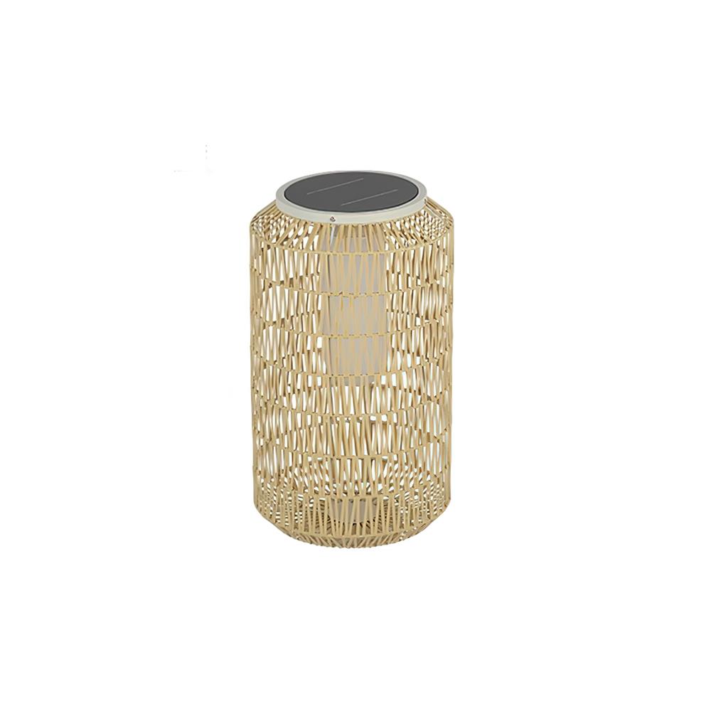 Danya Outdoor Lamp Rattan Cylinder Solar - Letslighting