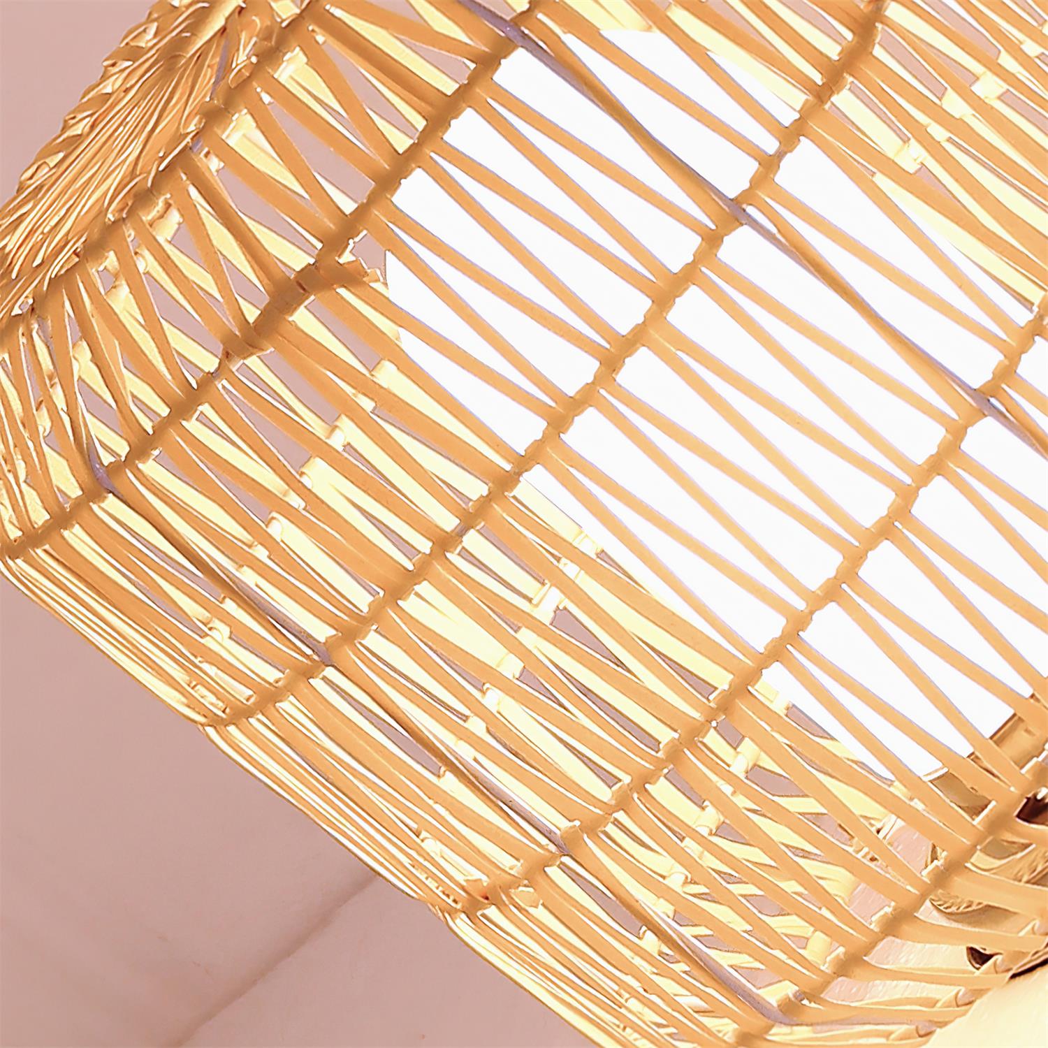 Danya Outdoor Lamp Rattan Cylinder Solar - Letslighting