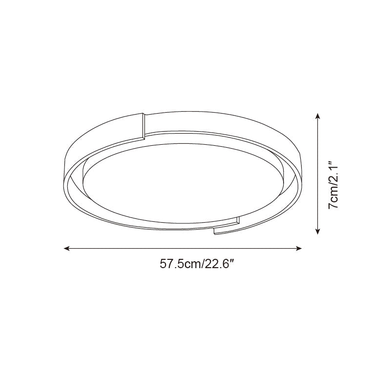 Juvio Minimalist Round Travertine Ceiling Light