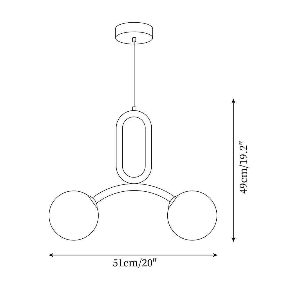 Astra Minimalist Pendant Light Glass - Letslighting