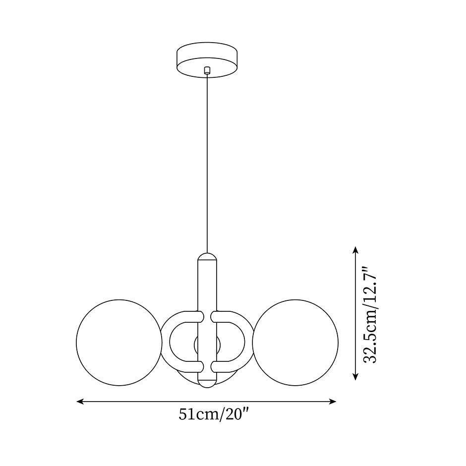 Astra Minimalist Pendant Light Glass - Letslighting