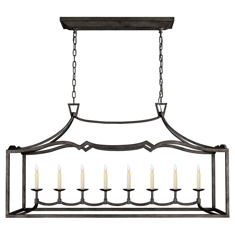 Ripple Modern Minimalist Classic Linear Brass Chandelier - Letslighting