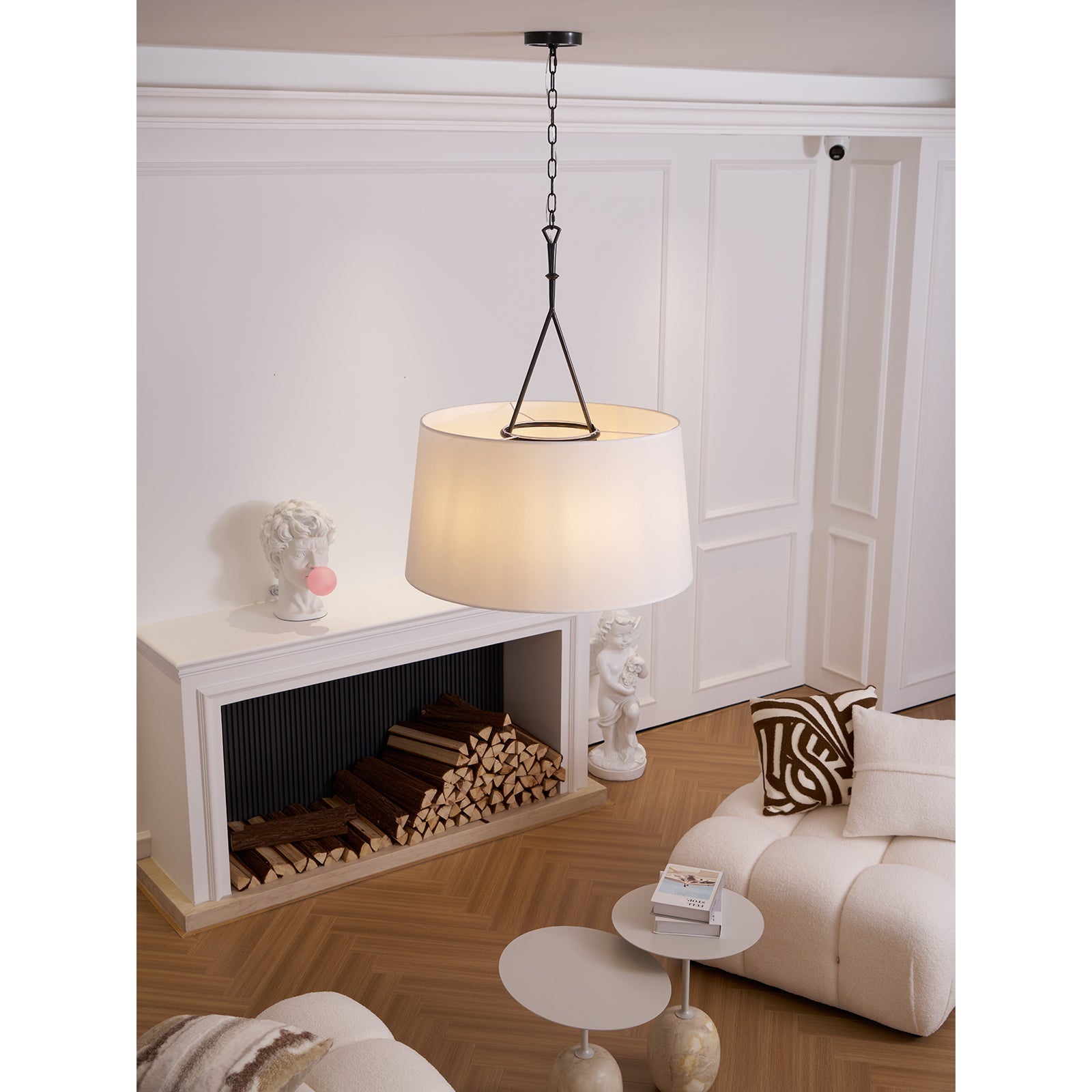Wink Modern Minimalist Brass Fabric Pendant Lamp - Letslighting