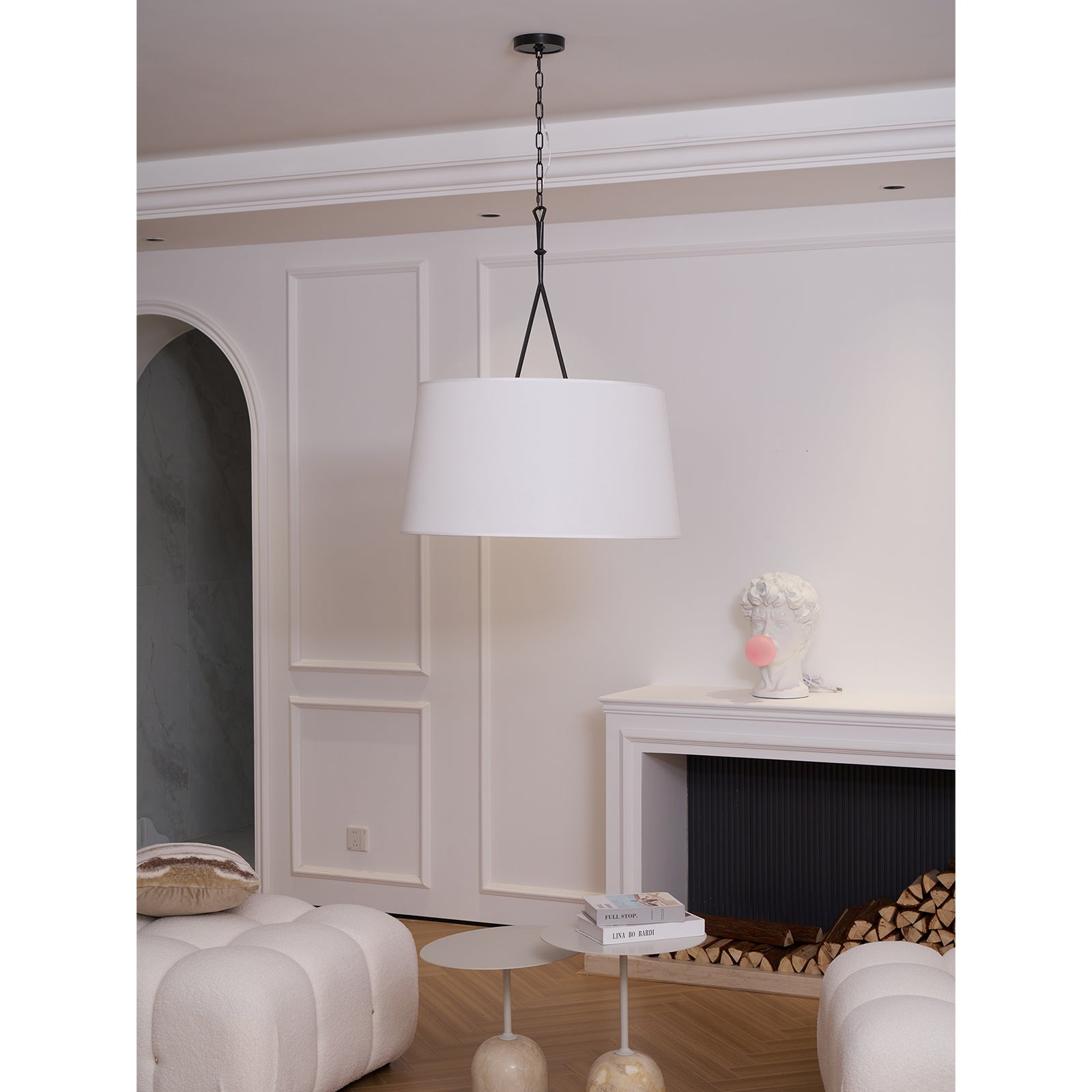 Wink Modern Minimalist Brass Fabric Pendant Lamp - Letslighting