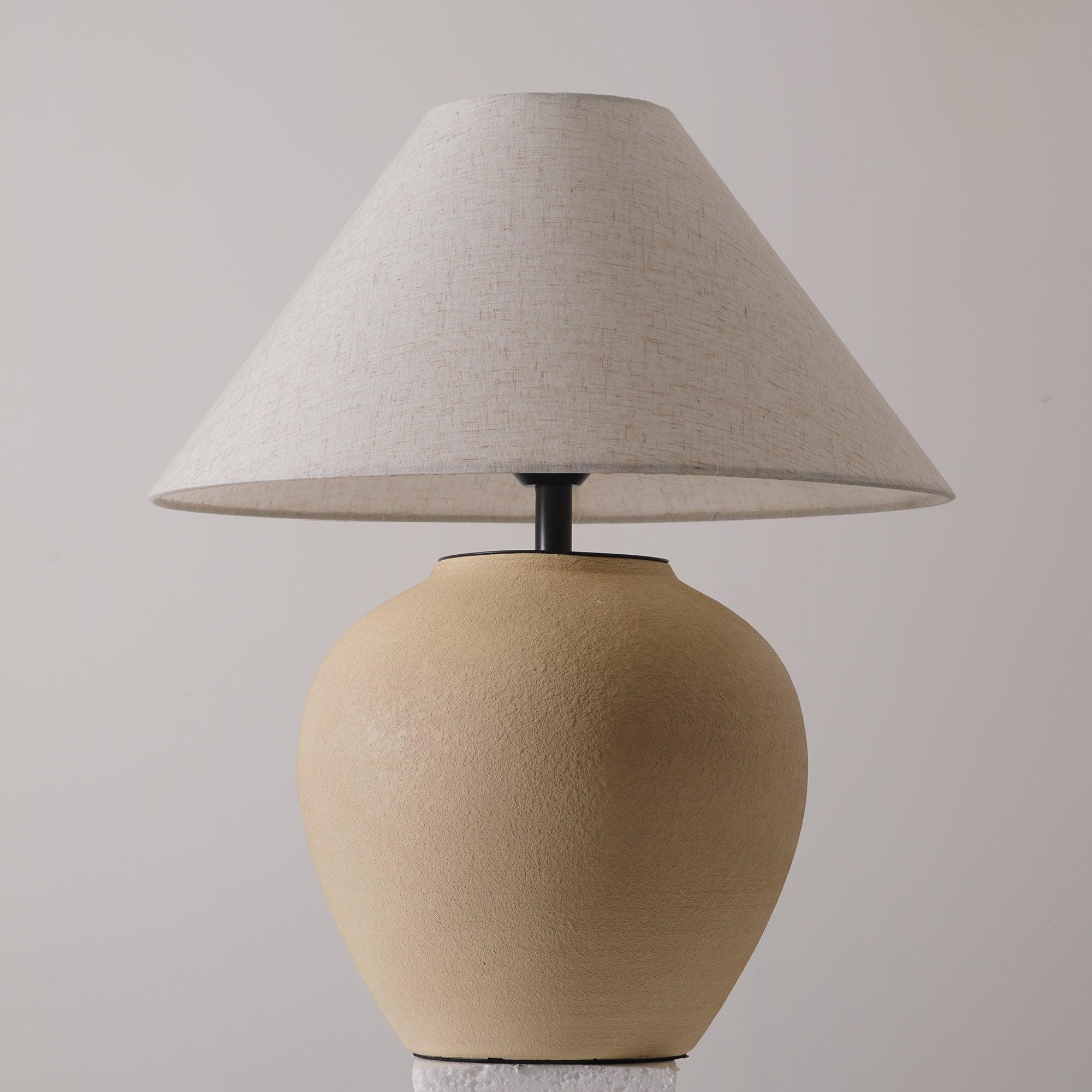 Lumian Fabric Ceramic Rustic Table Lamp - Letslighting