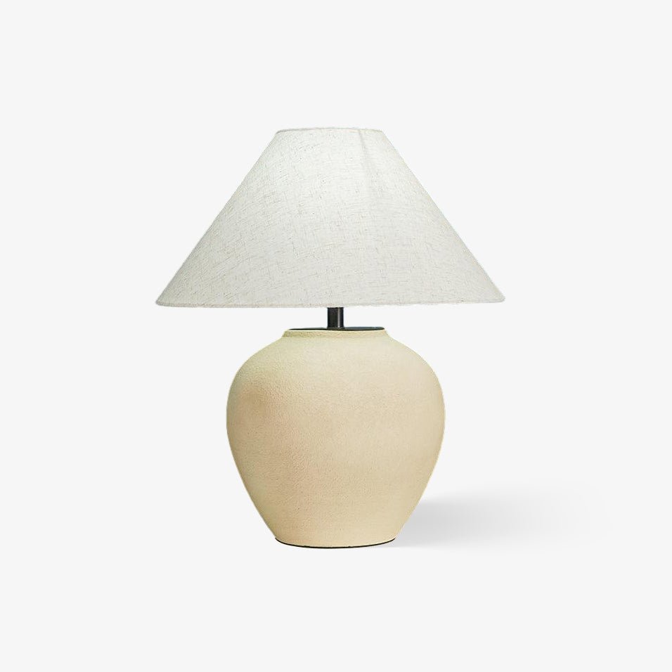 Lumian Fabric Ceramic Rustic Table Lamp - Letslighting