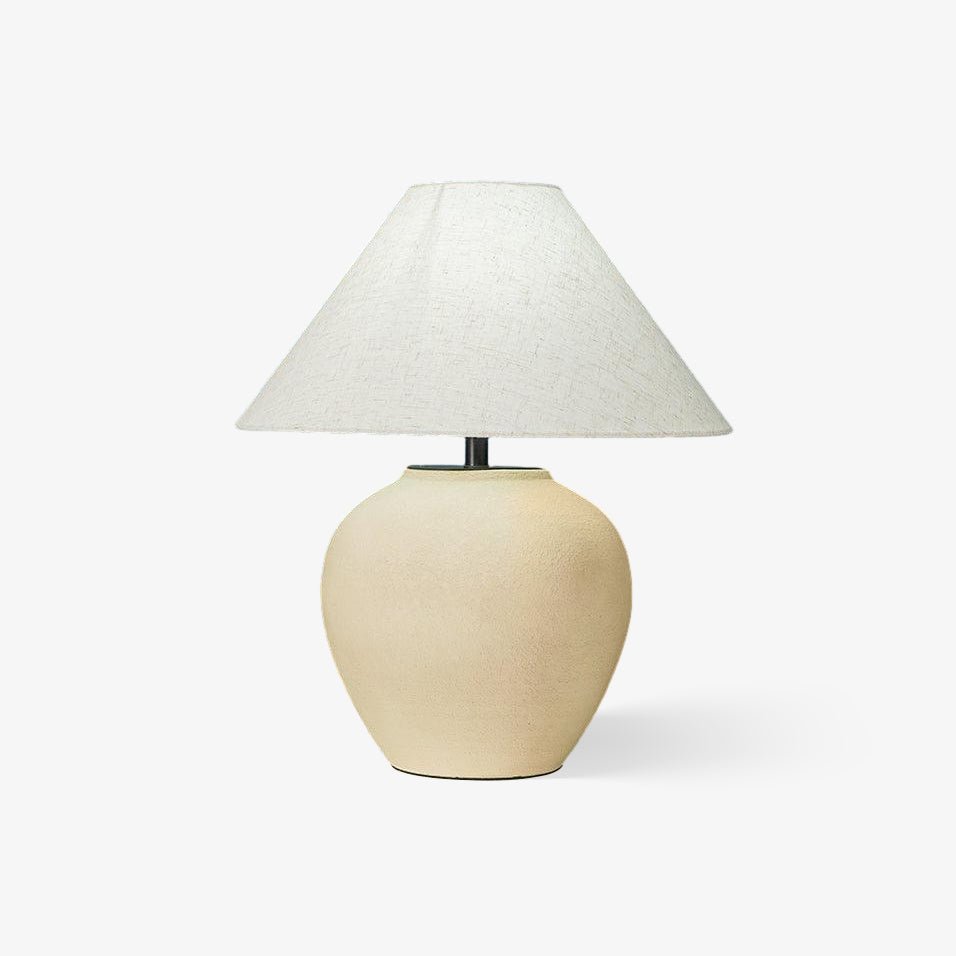 Lumian Fabric Ceramic Rustic Table Lamp - Letslighting