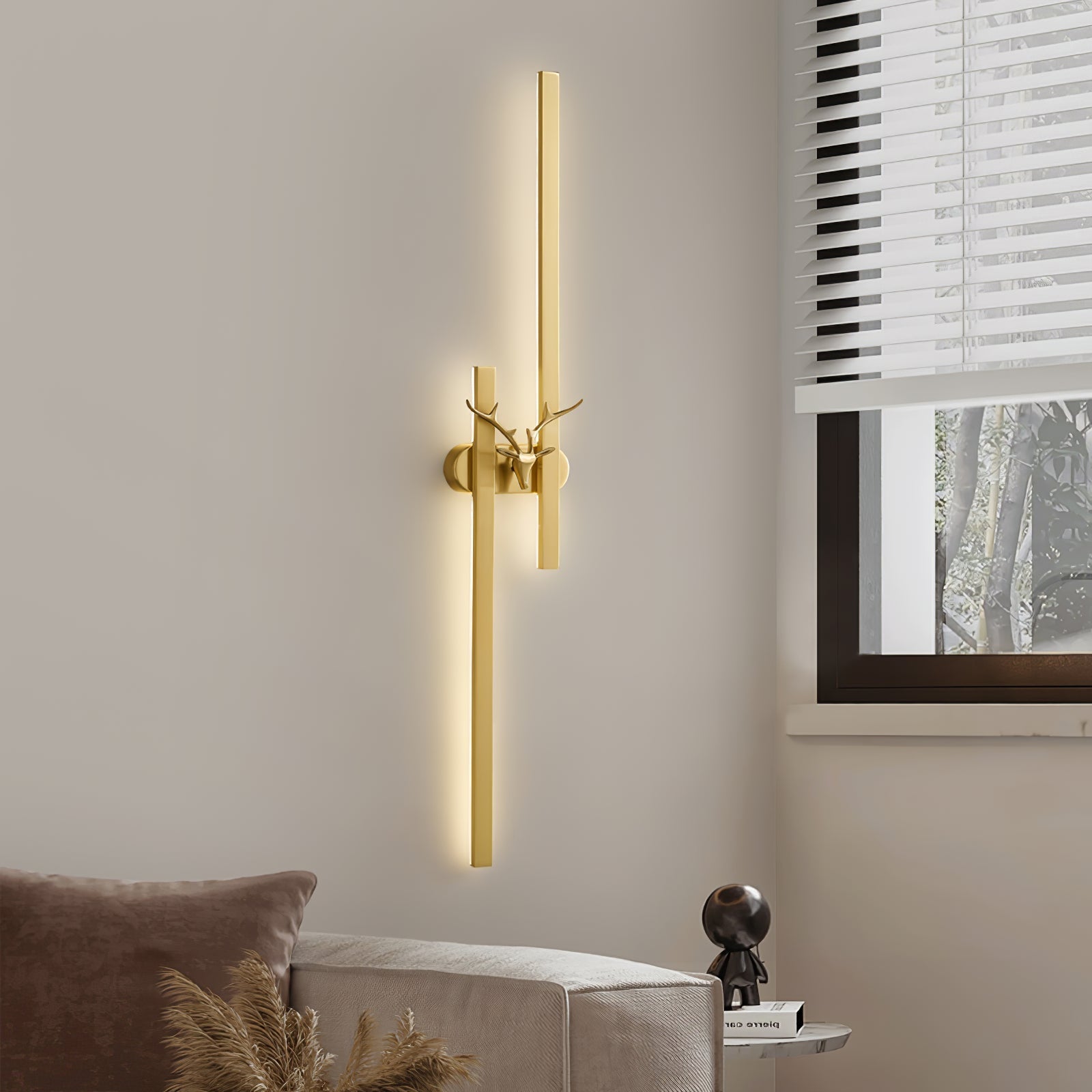 Vavinisra Classic Deer Brass Wall Lamp - Letslighting