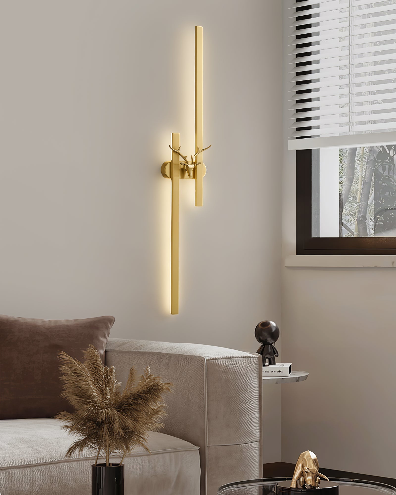 Vavinisra Classic Deer Brass Wall Lamp - Letslighting