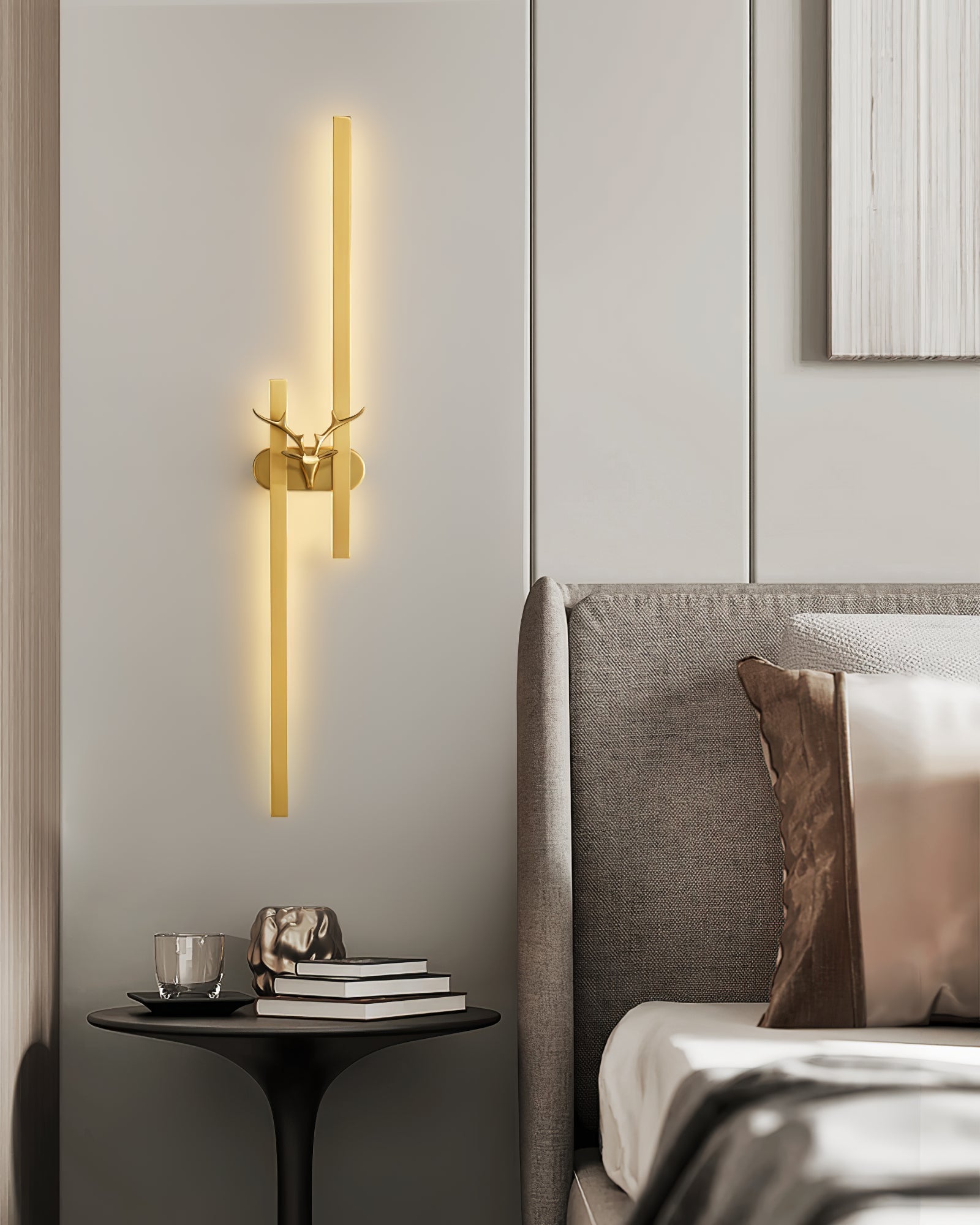 Vavinisra Classic Deer Brass Wall Lamp - Letslighting