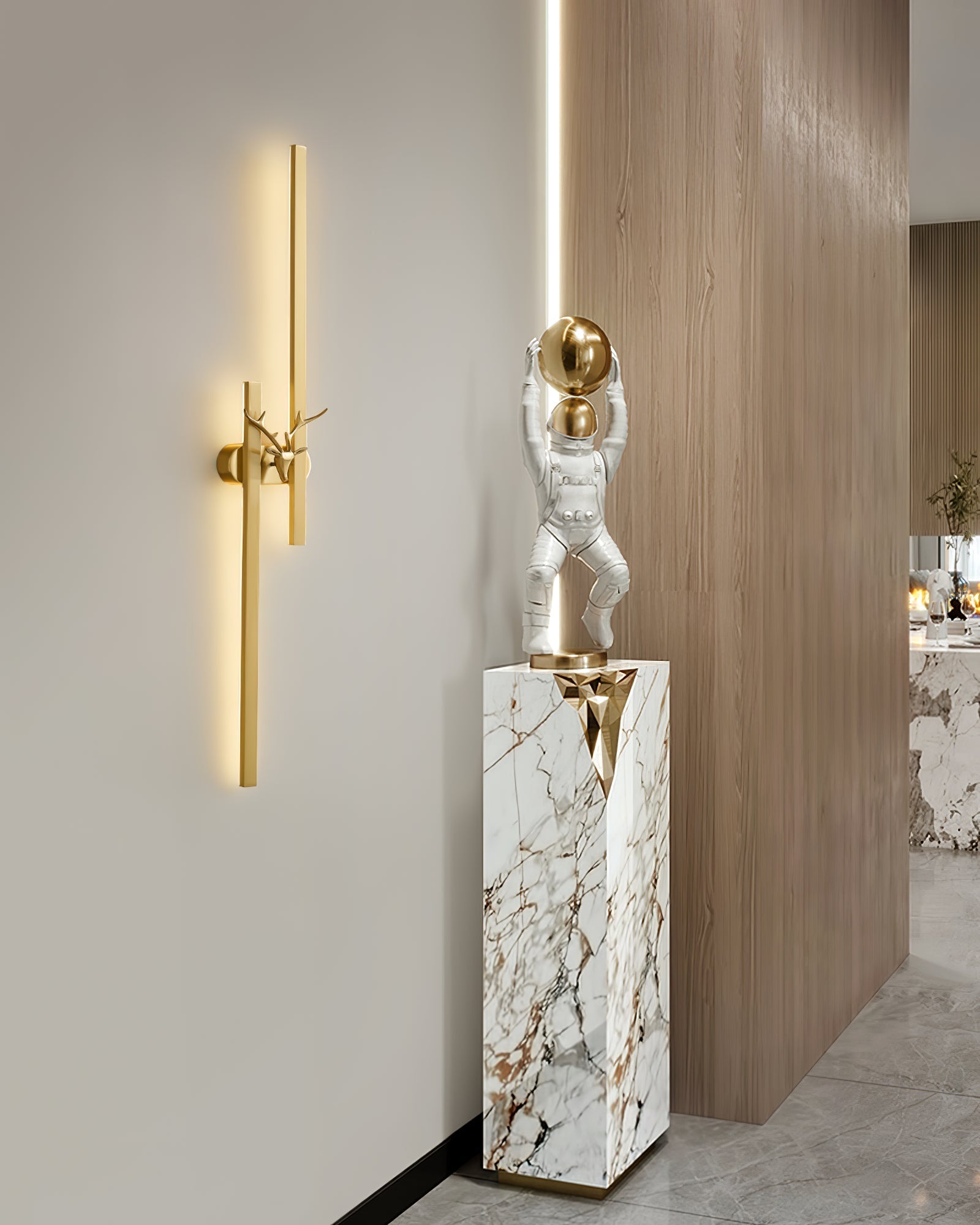 Vavinisra Classic Deer Brass Wall Lamp - Letslighting