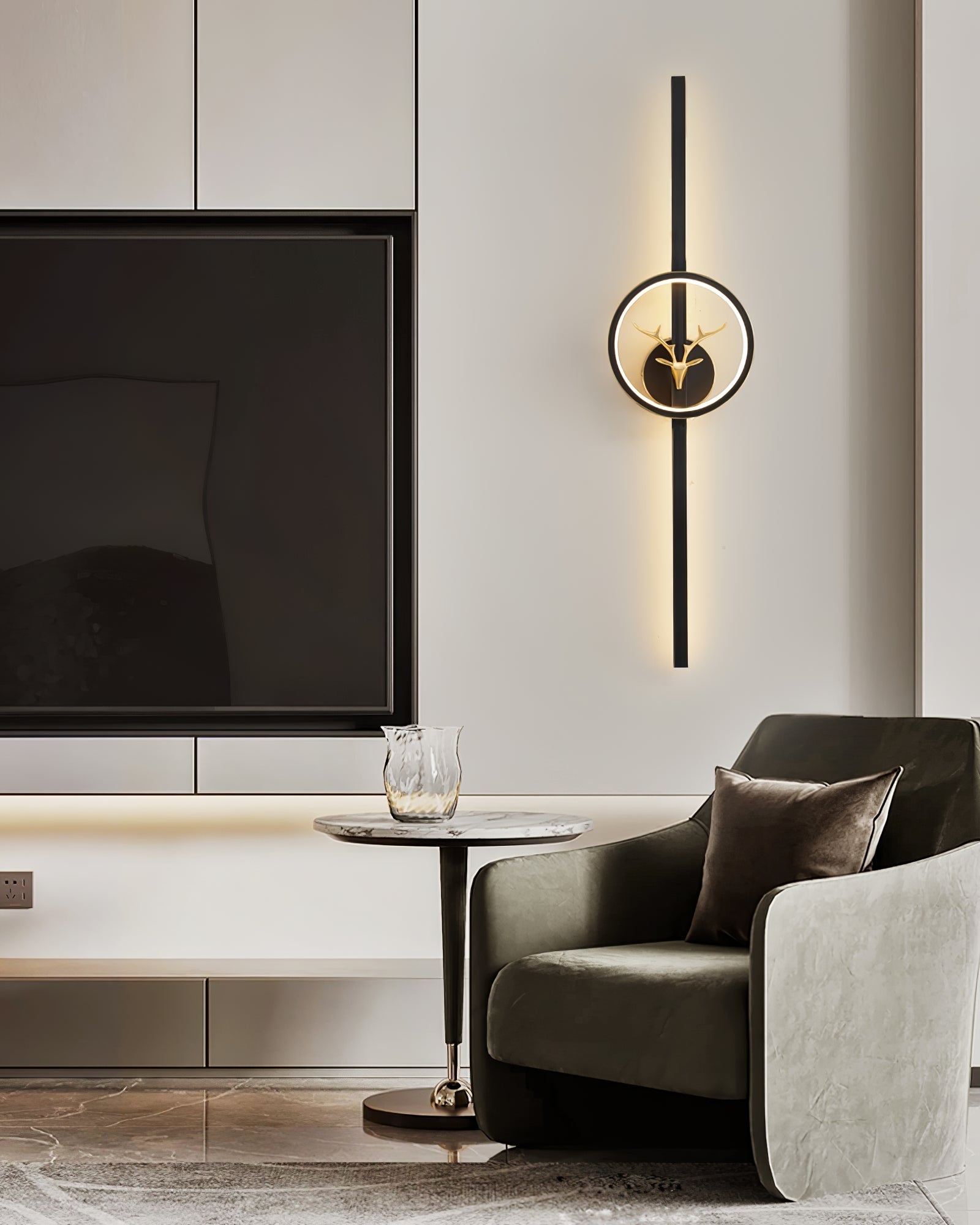 Vavinisra Classic Deer Brass Wall Lamp - Letslighting