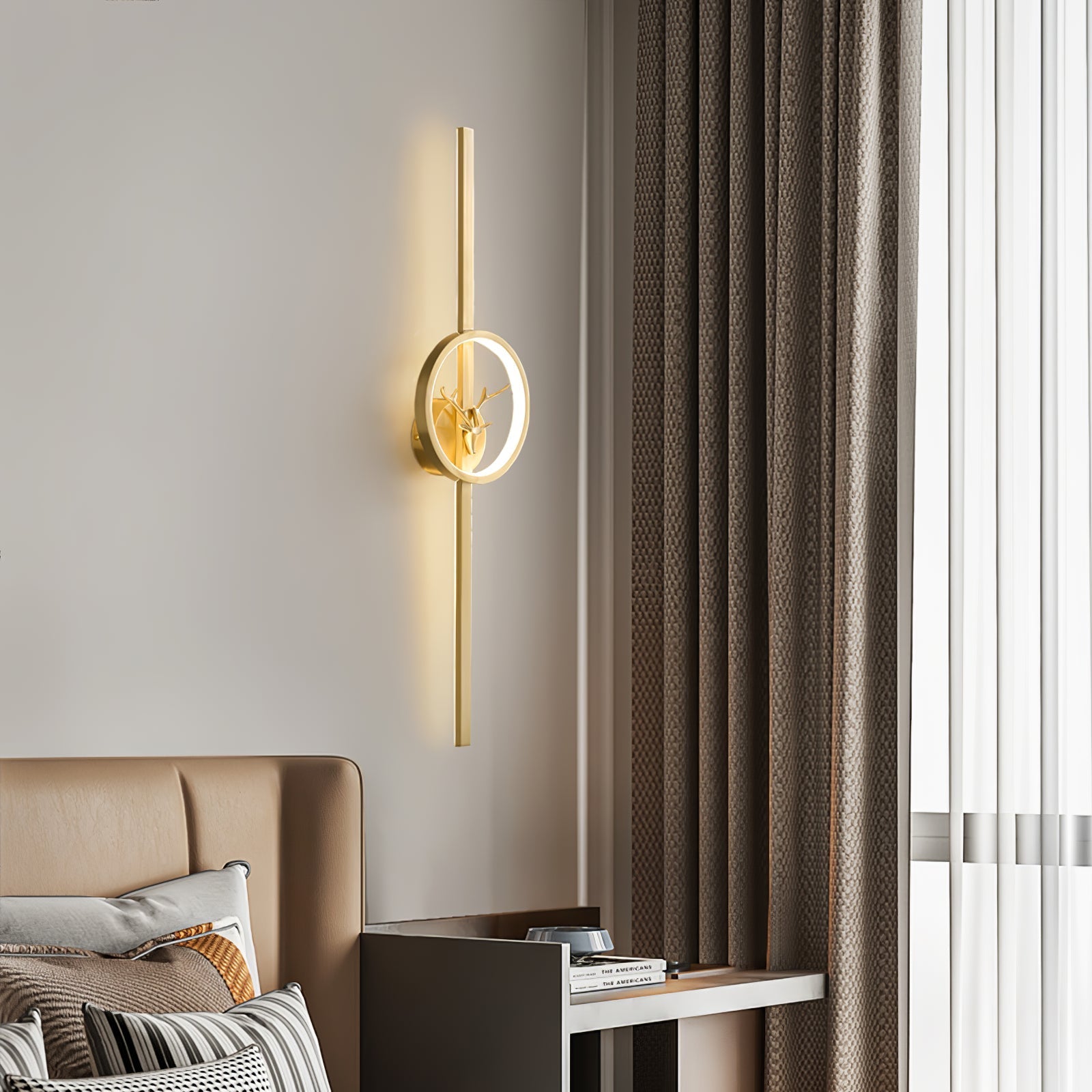 Vavinisra Classic Deer Brass Wall Lamp - Letslighting