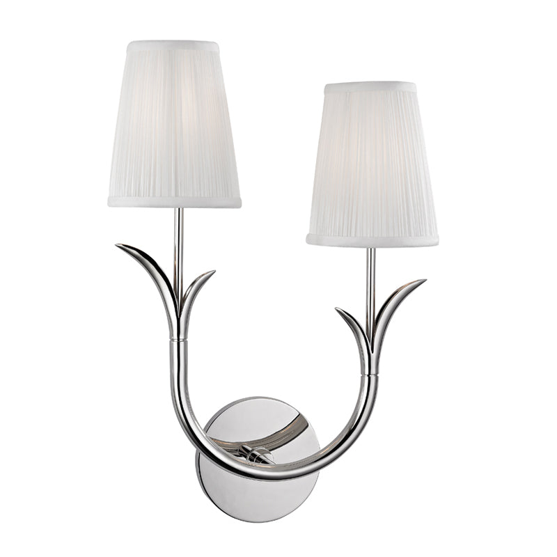 Elys Modern Minimalist Brass Fabric Wall Lamp - Letslighting