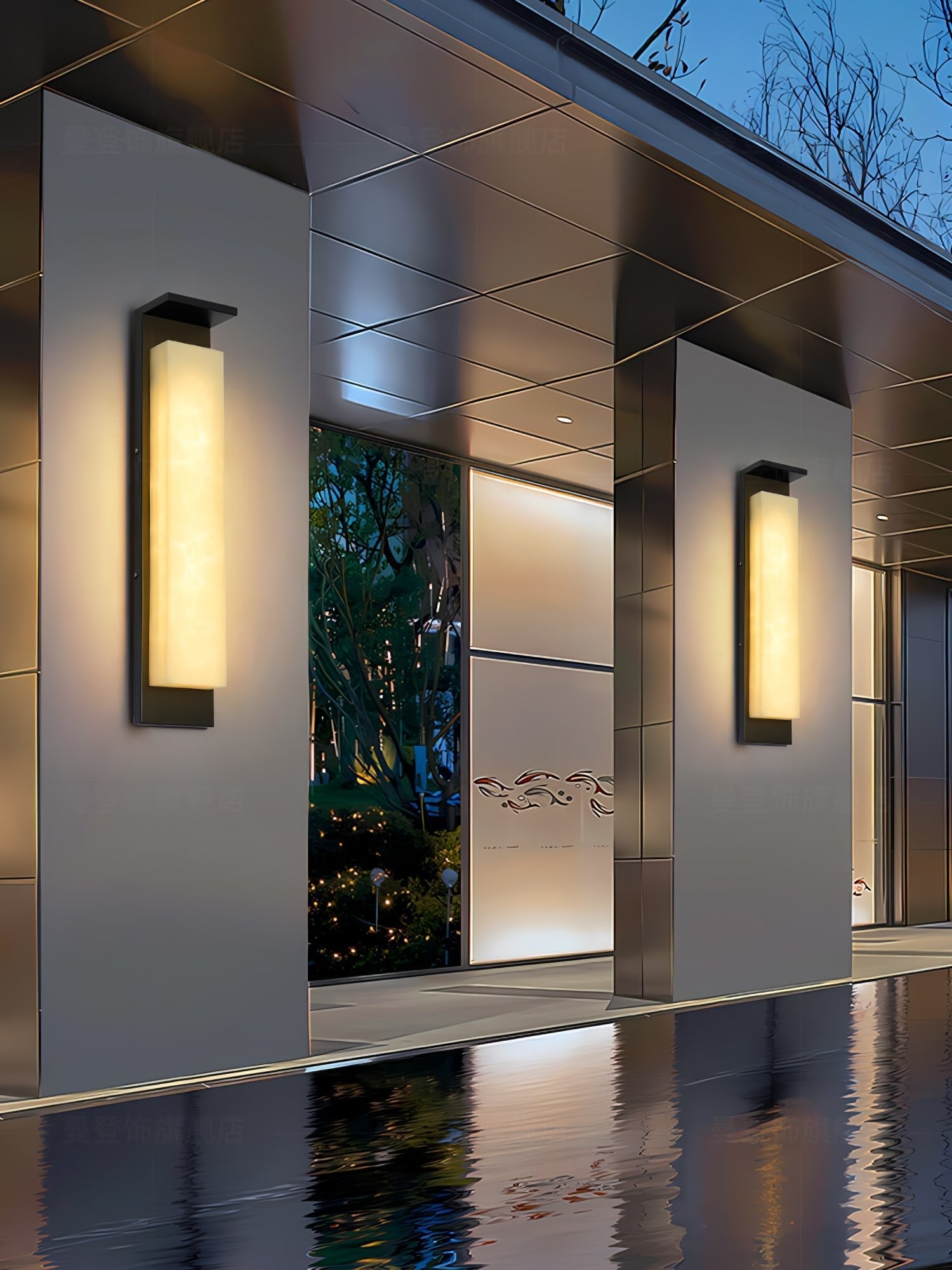 Ushaor Modern Minimalist Outdoor Wall Light - Letslighting