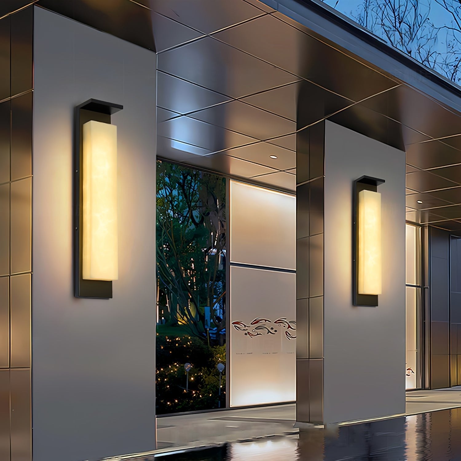 Ushaor Modern Minimalist Outdoor Wall Light - Letslighting