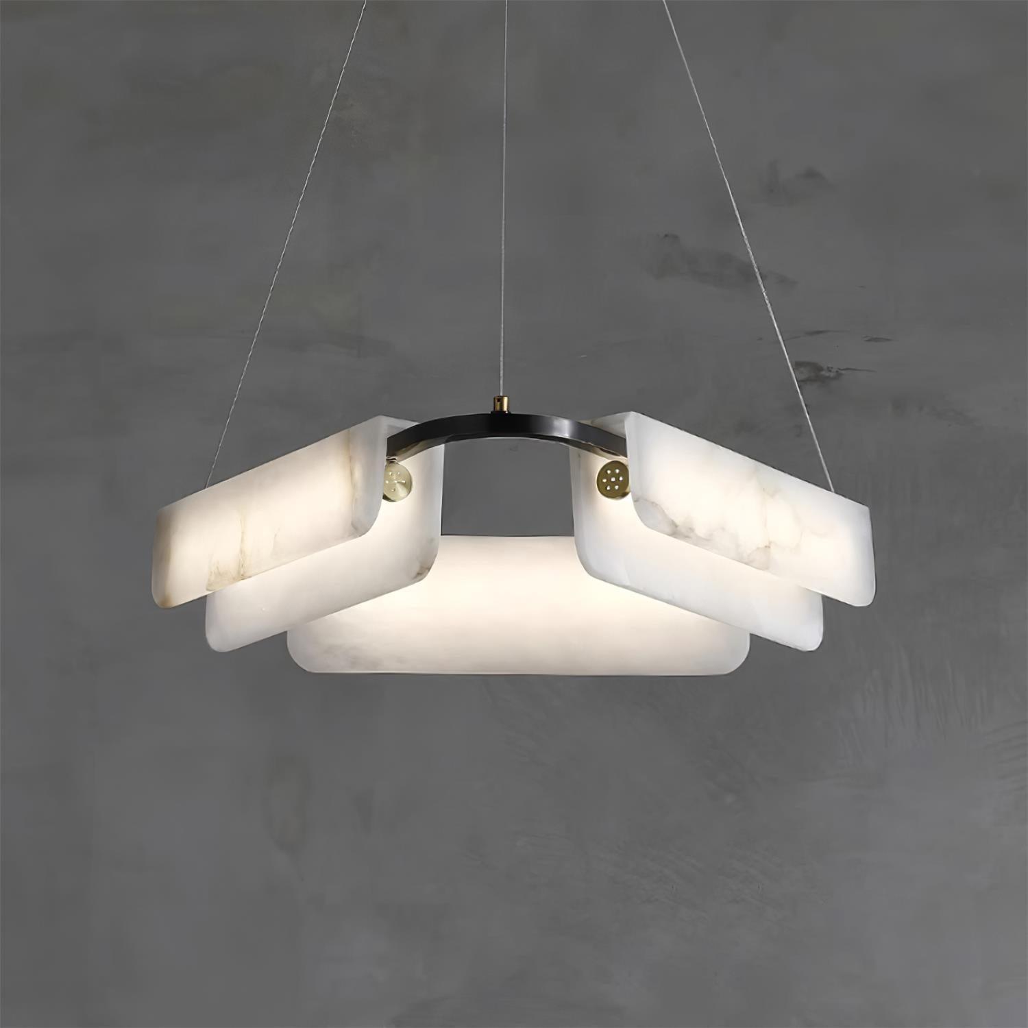 Circona Alabaster Pendant Light Chandelier