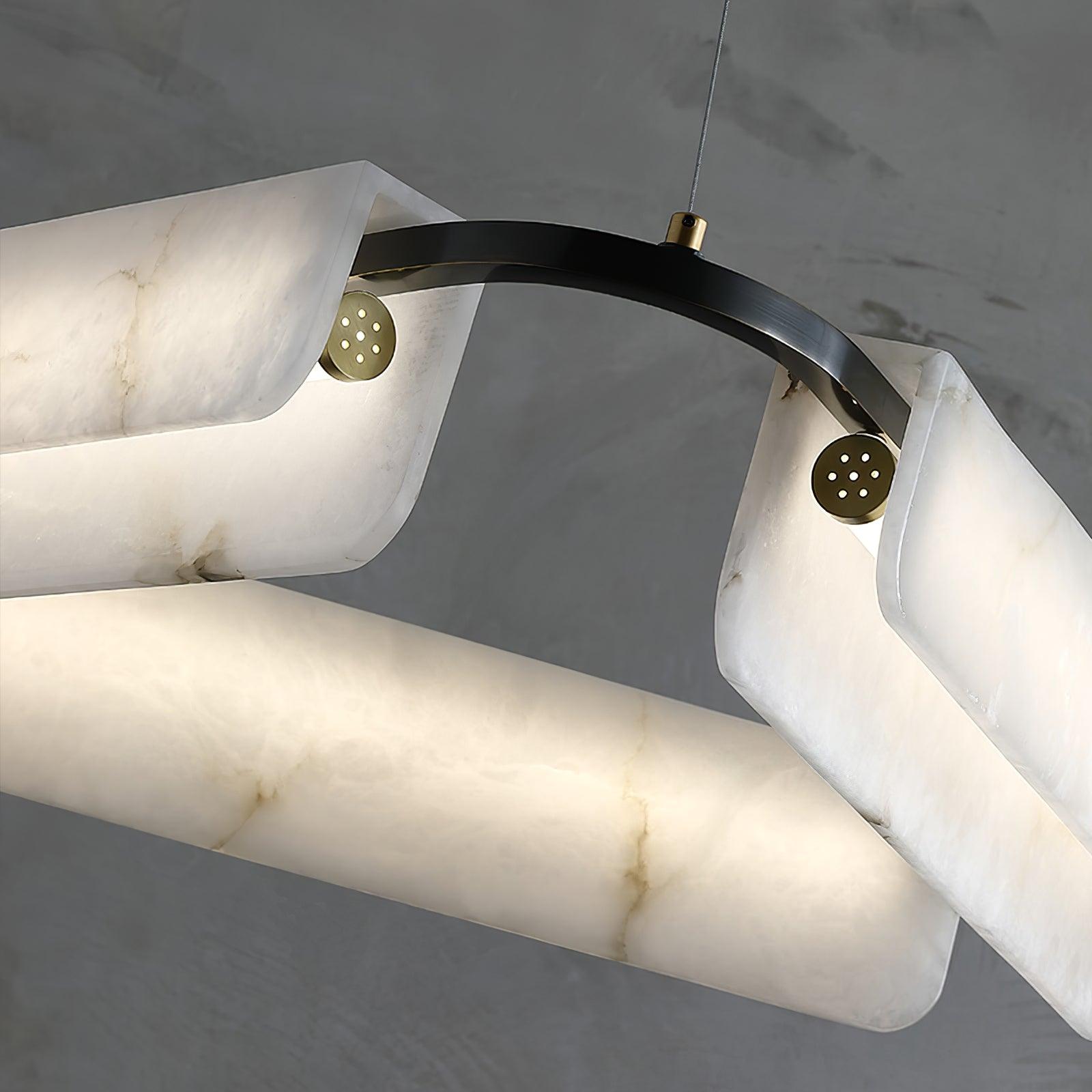 Circona Alabaster Pendant Light Chandelier