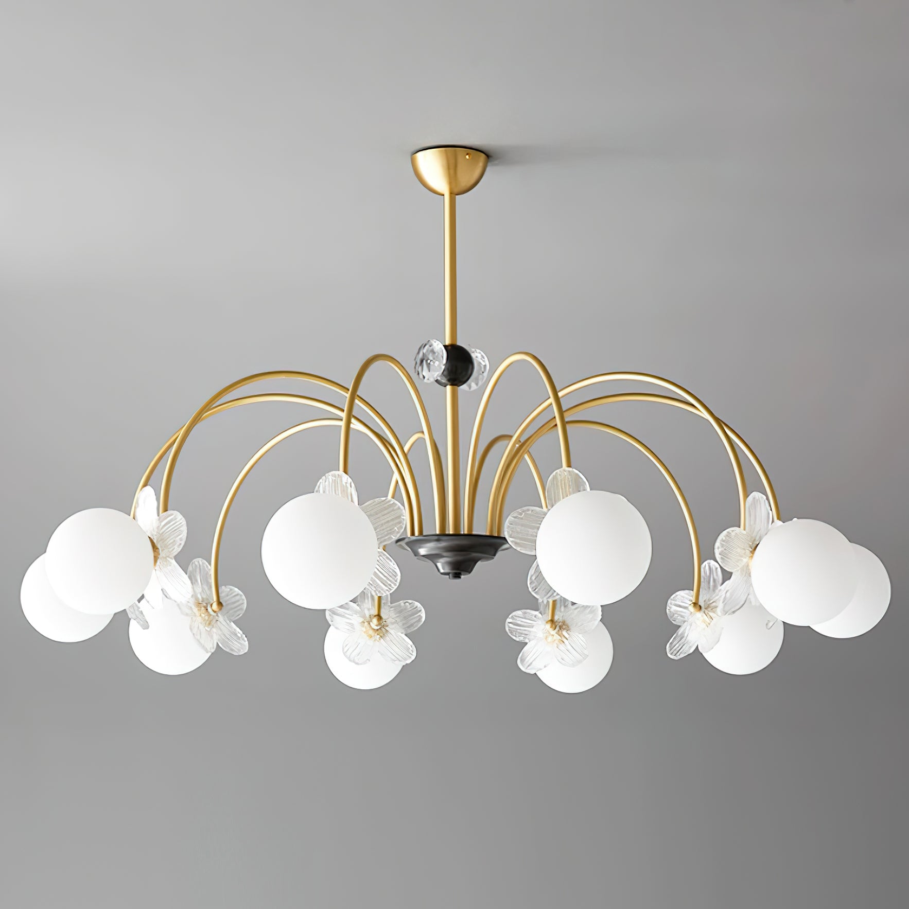 Petalia Brass Chandelier - Letslighting